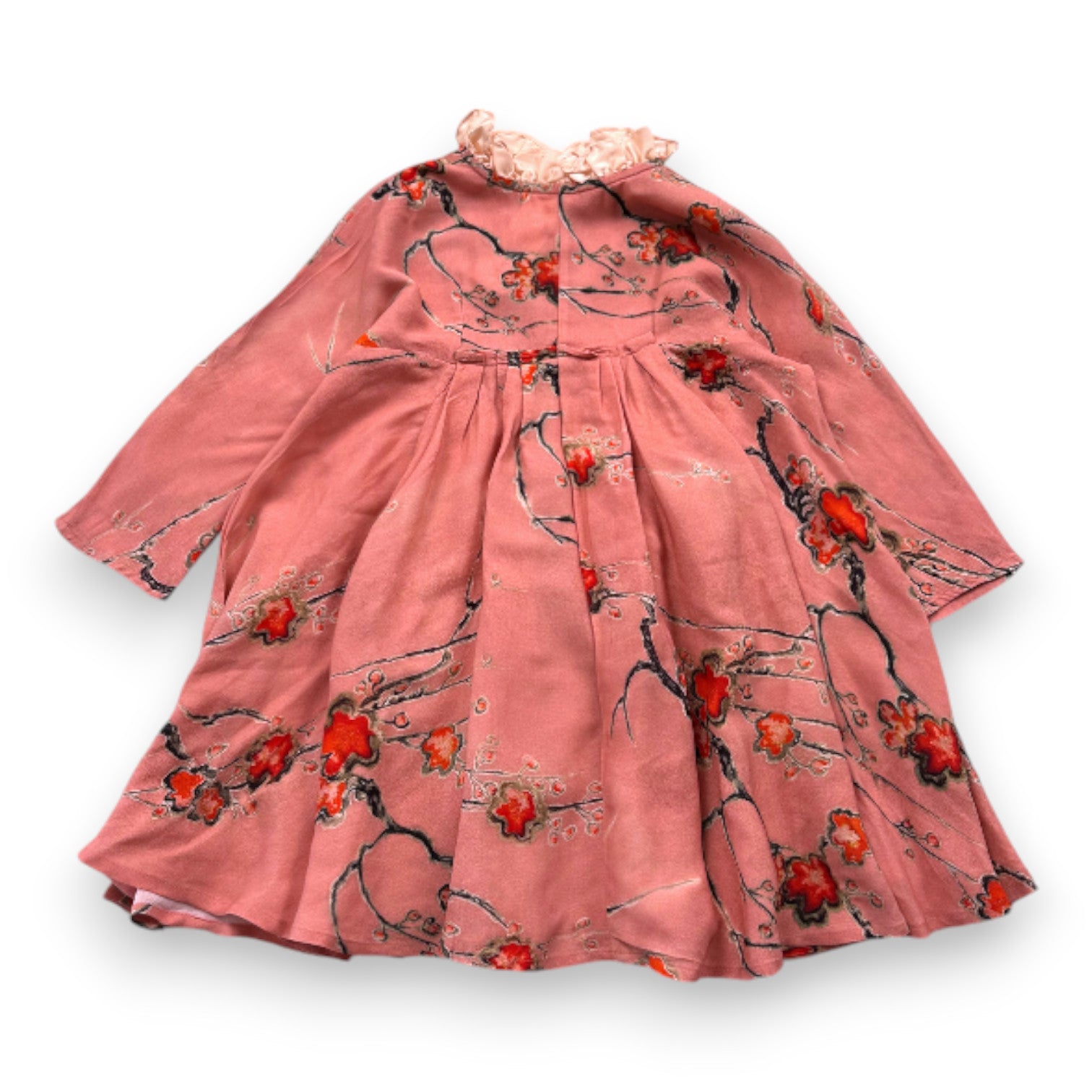 CARAMEL - Robe rose à fleurs neuve - 3 ans