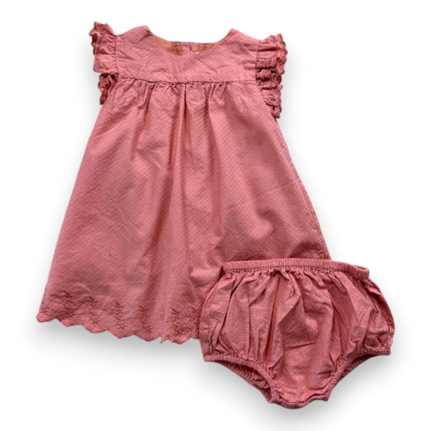 NATALYS - Ensemble robe et bloomer rose - 9 mois