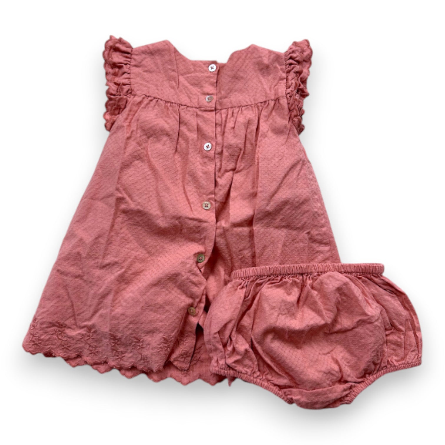 NATALYS - Ensemble robe et bloomer rose - 9 mois