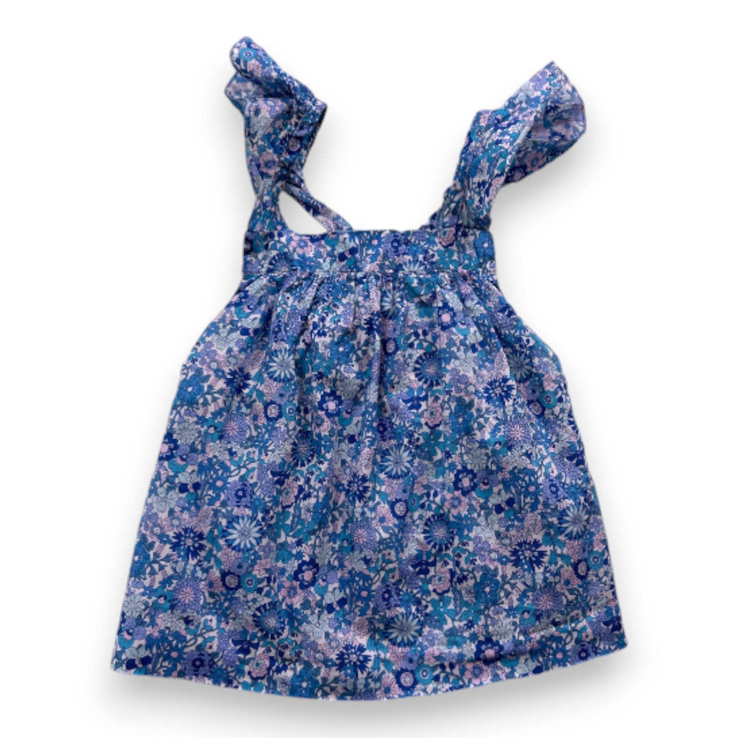 JACADI - Blouse bleue à fleurs - 2 ans