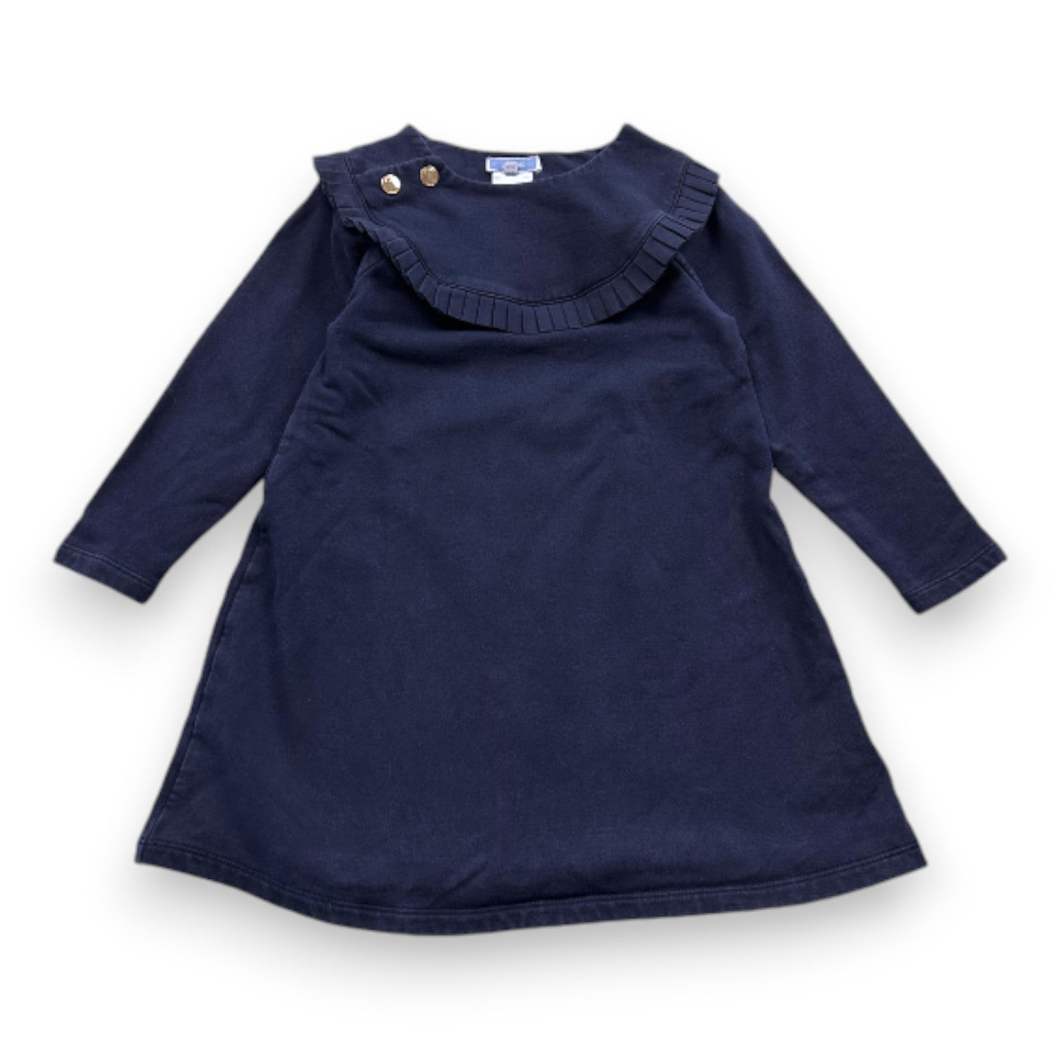 JACADI - Robe bleu marine à manches longues - 6 ans