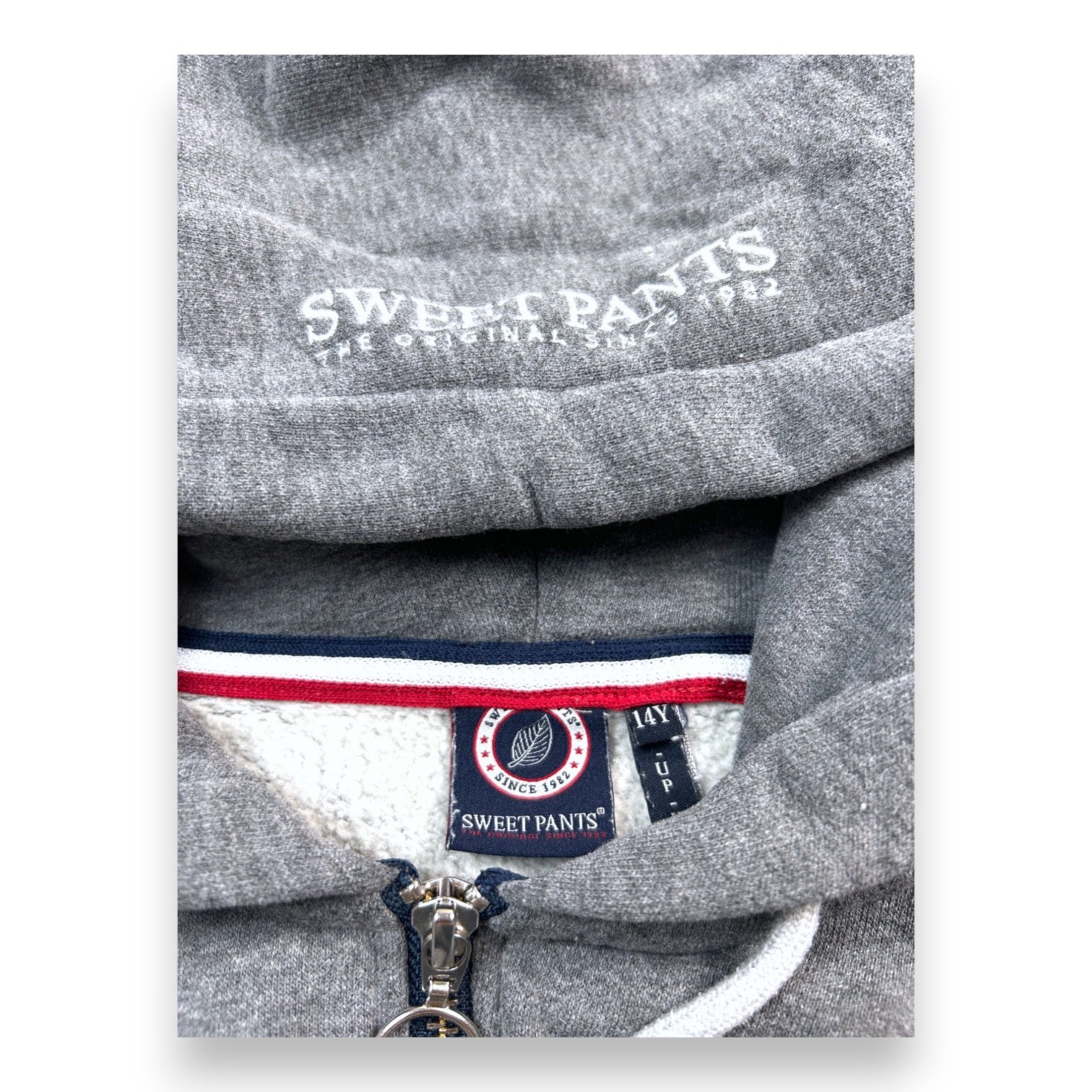 SWEET PANTS - Sweat zippé gris - 14 ans