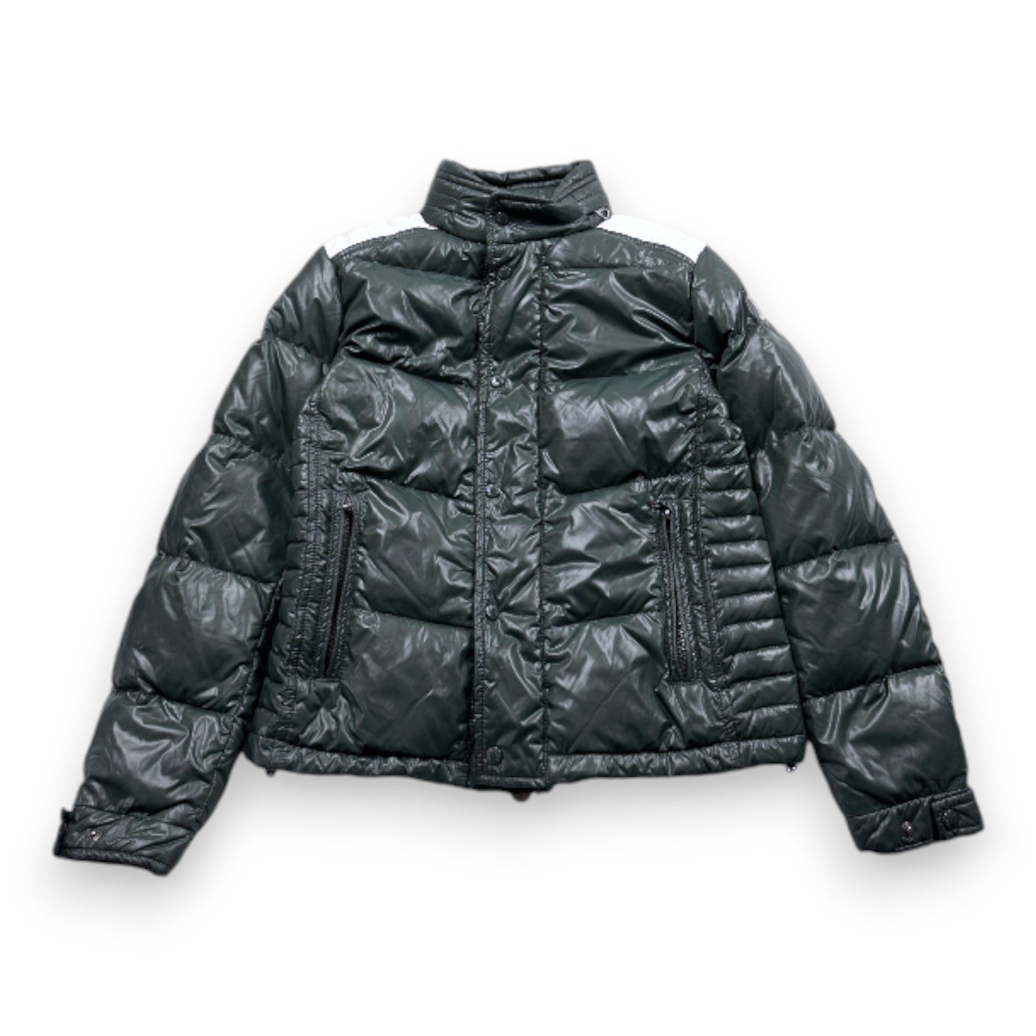 MONCLER - Doudoune verte et blanche - 10 ans