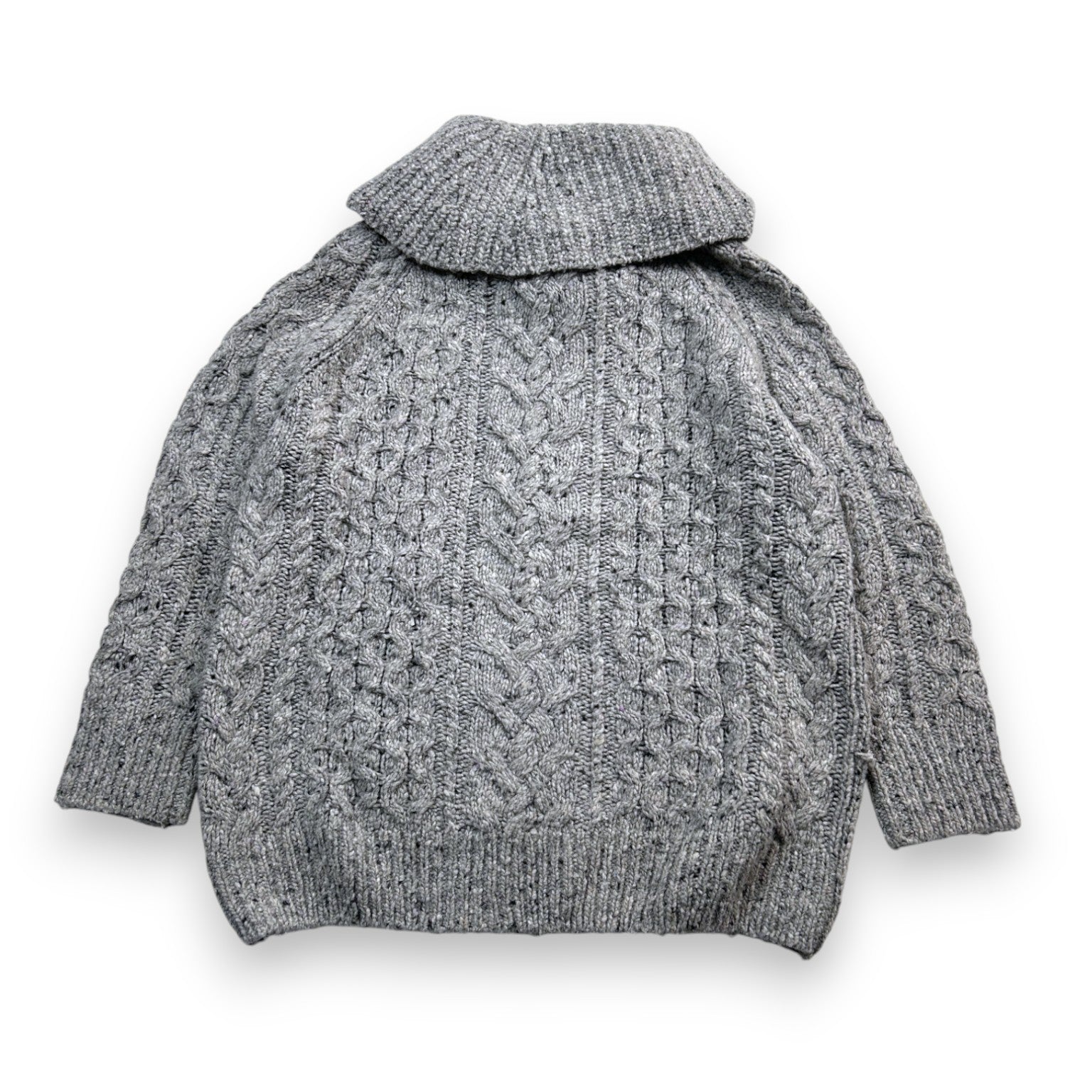 RALPH LAUREN - Pull en laine gris - 7 ans