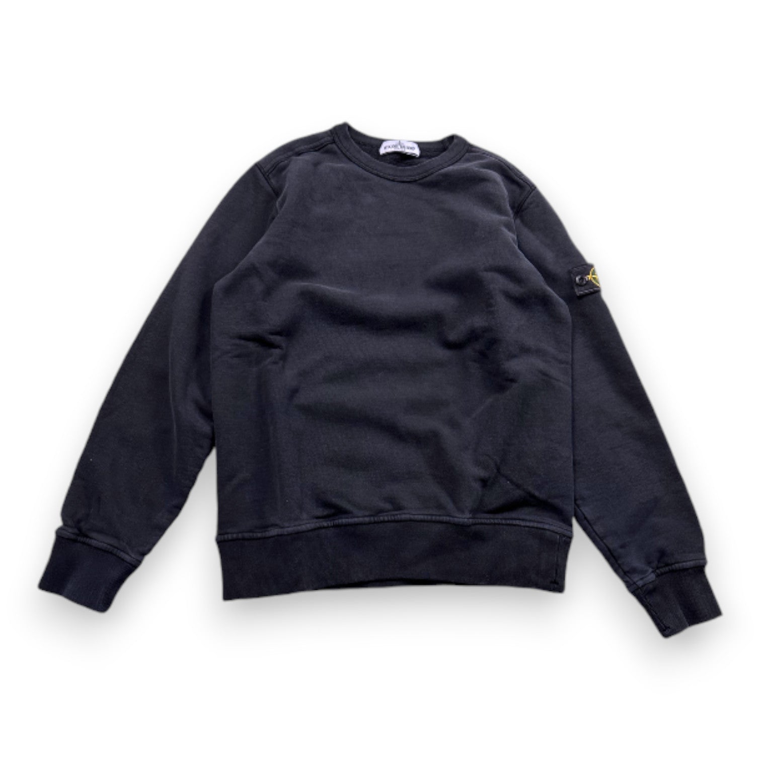 STONE ISLAND - Sweat noir - 12 ans