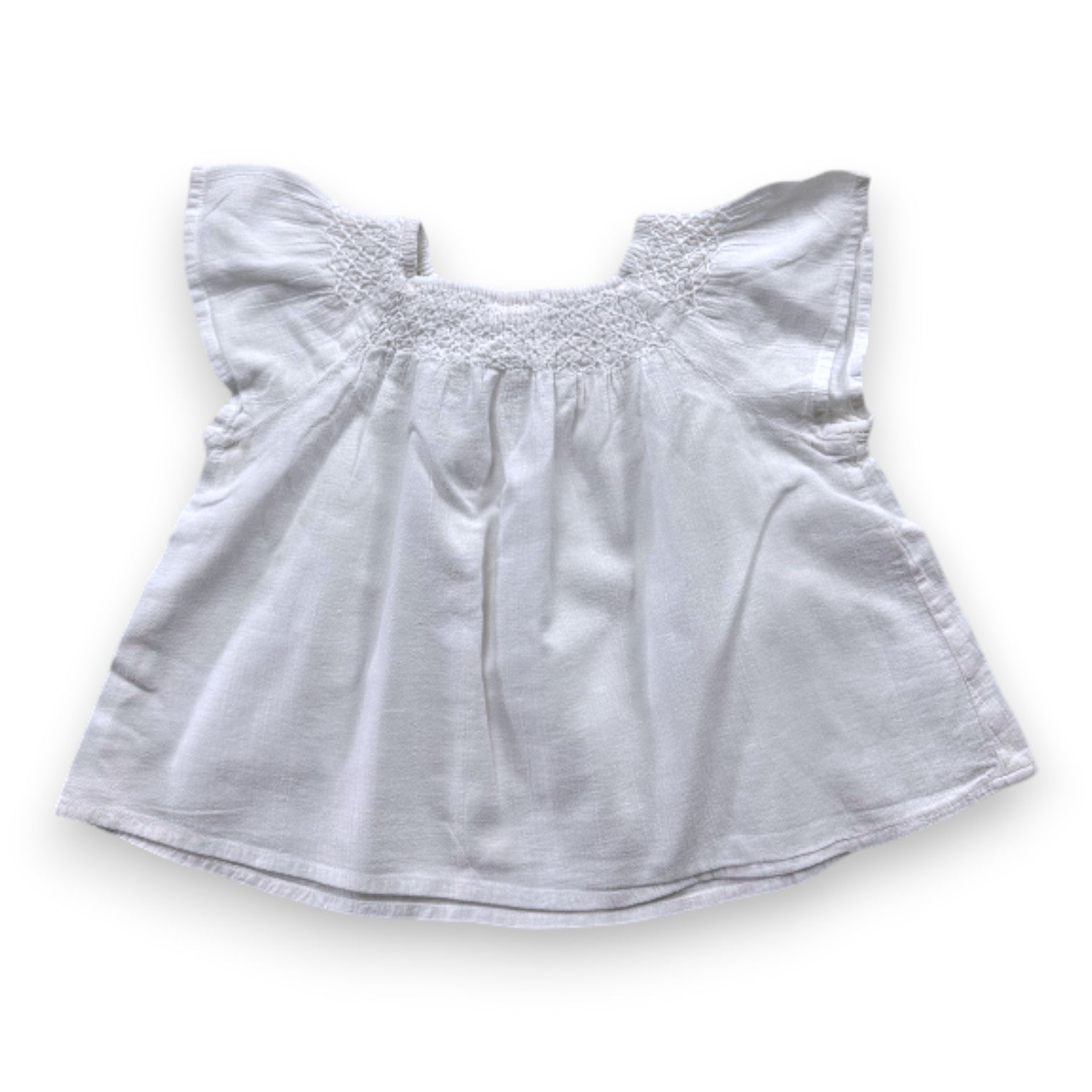 BONTON - Blouse blanche à manches courtes - 2 ans