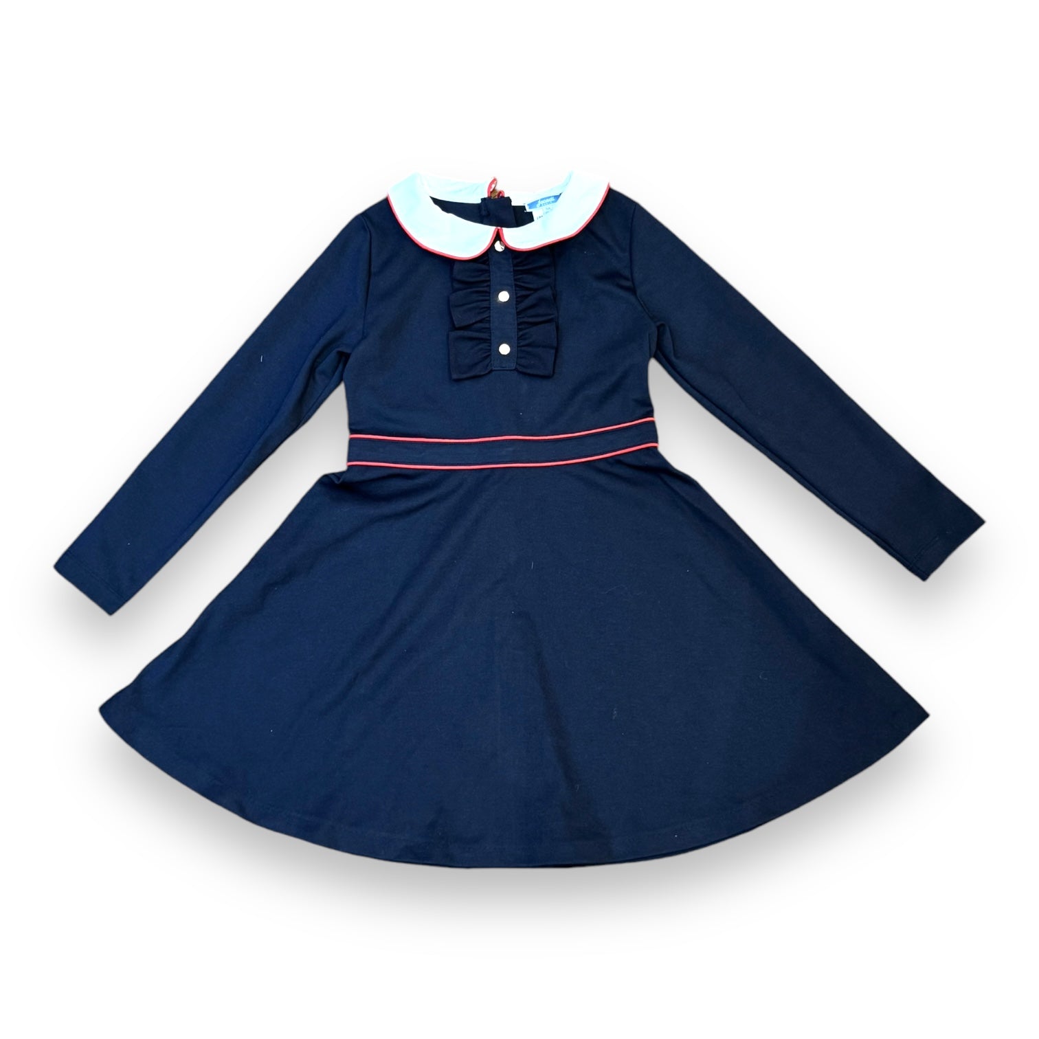 JACADI - Robe neuve bleue à manches longues - 8 ans