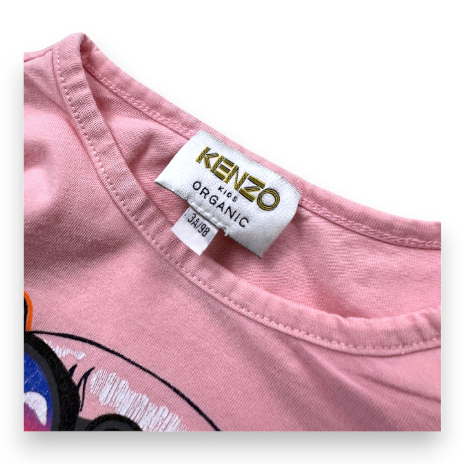 KENZO - T-shirt à manches longues rose - 3 ans