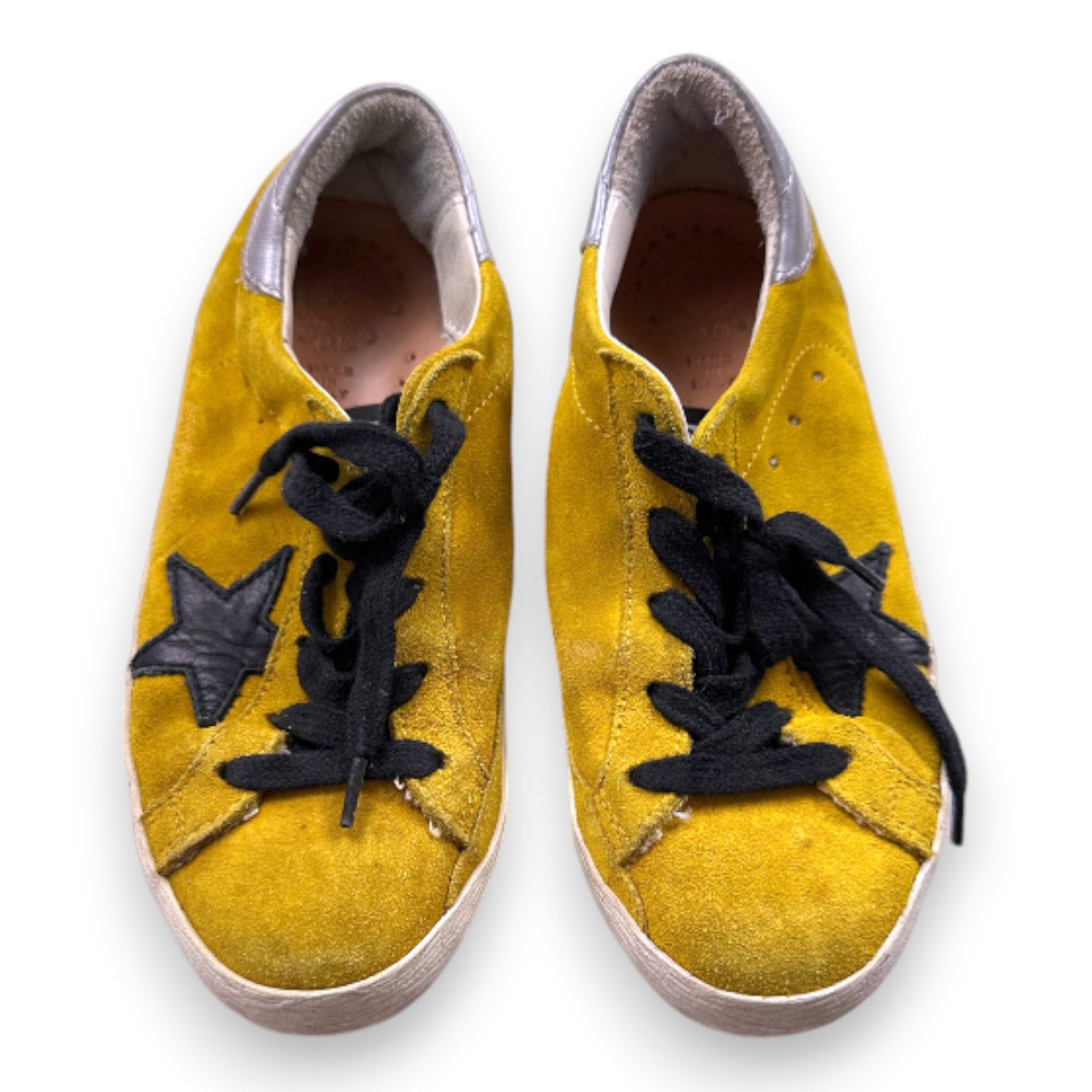 GOLDEN GOOSE - Baskets jaunes en daim - 32