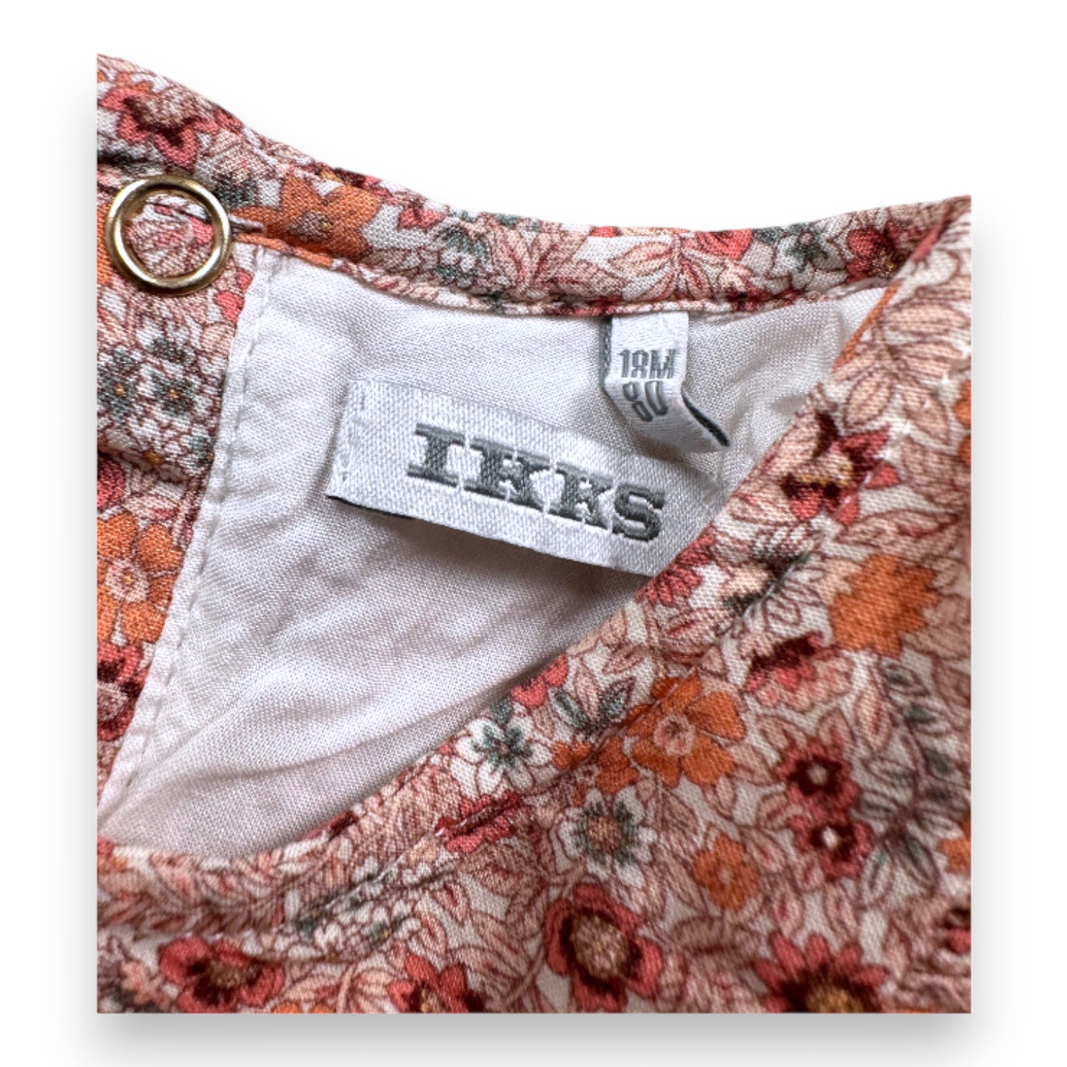 IKKS - Robe rose à fleurs - 18 mois