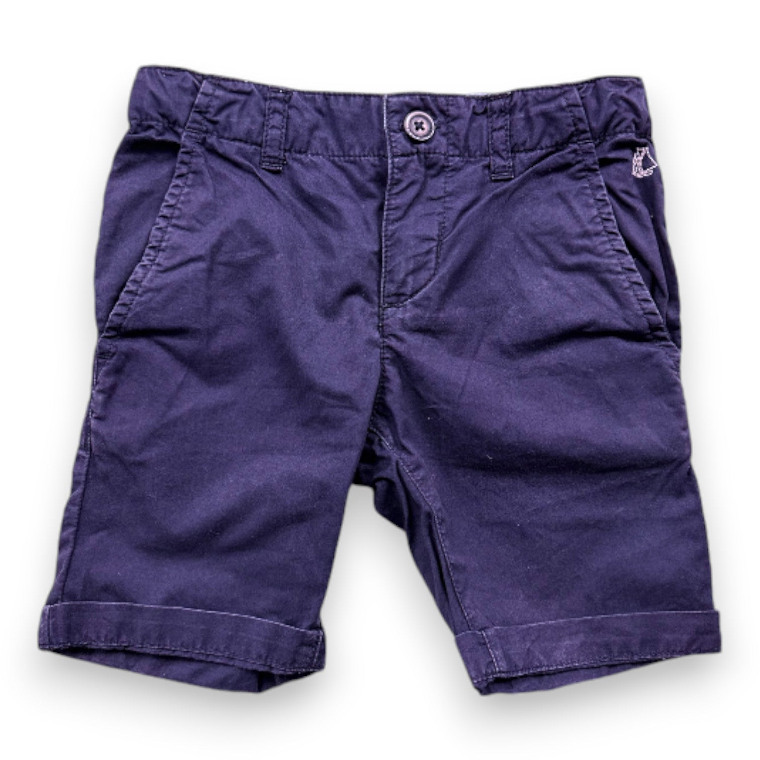 PETIT BATEAU - Short bleu marine - 3 ans