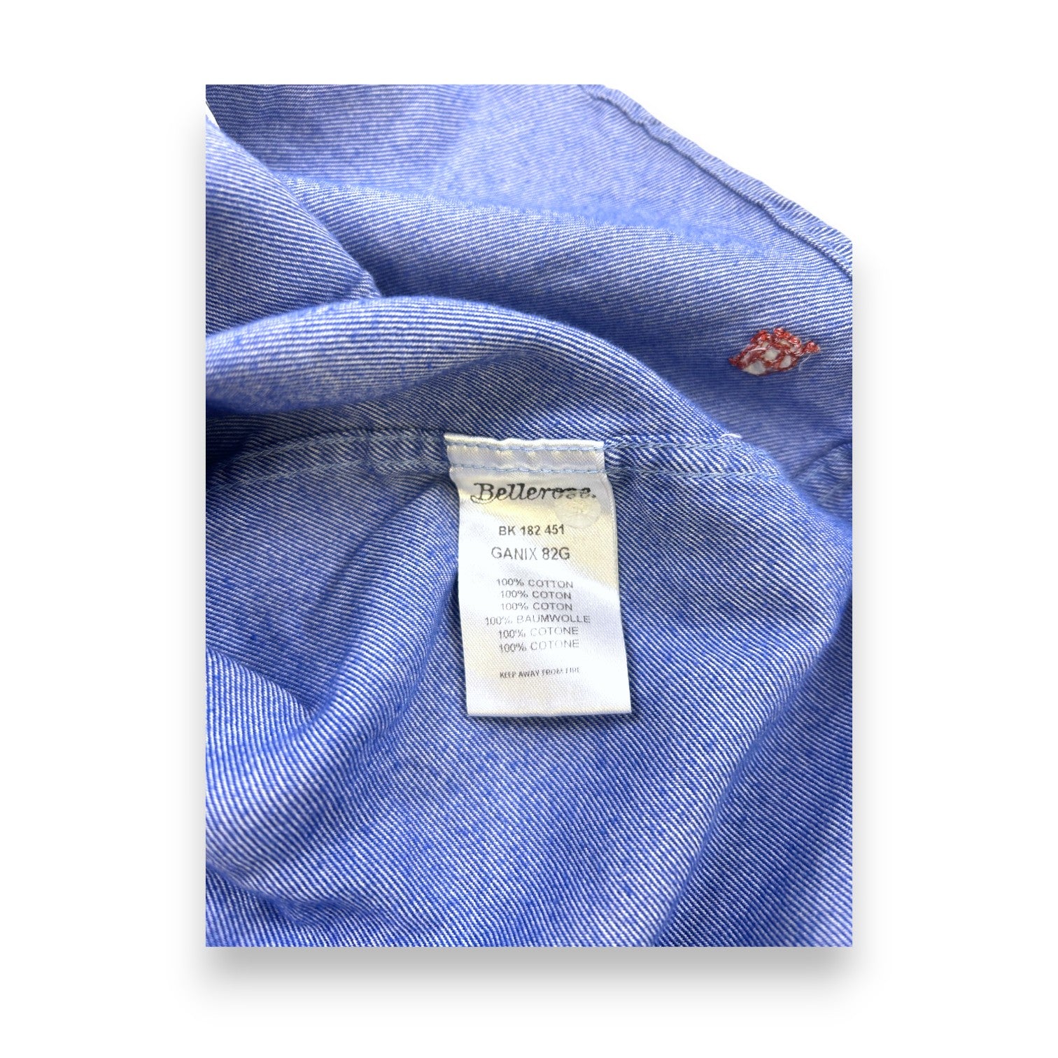 BELLEROSE - Chemise manches longues bleue - 6 ans