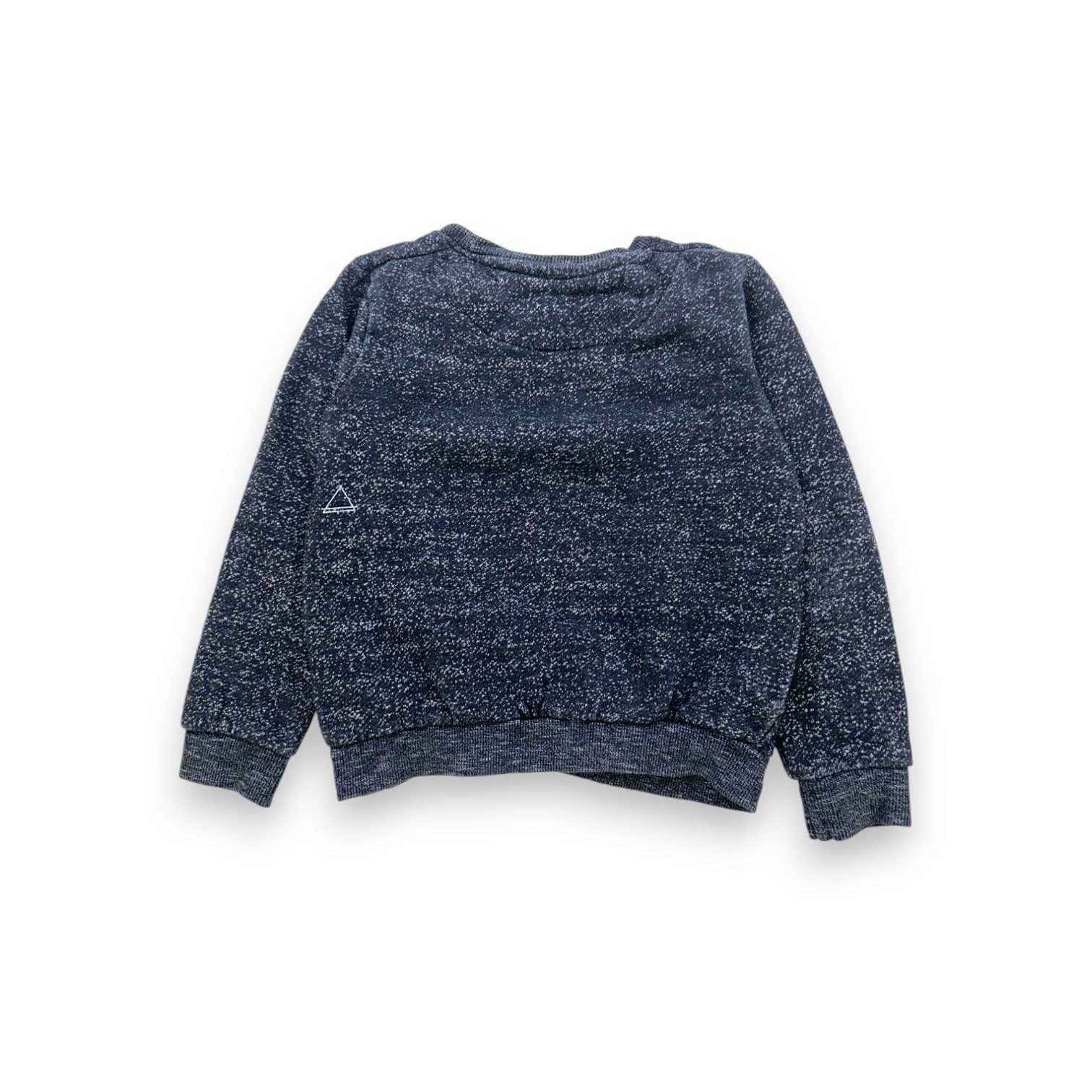 ELEVEN PARIS - Sweat manches longues gris moucheté - 6 ans