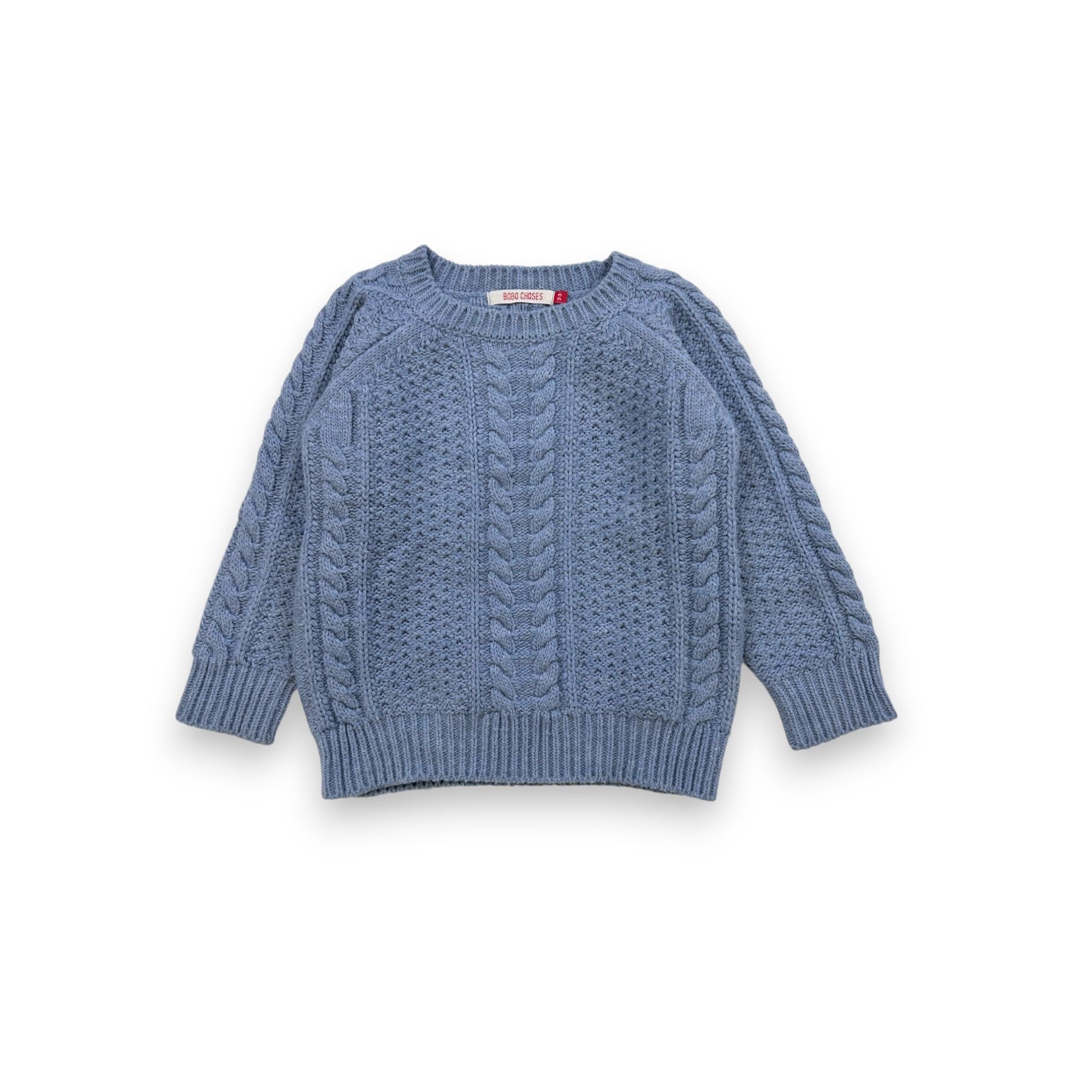 BOBO CHOSES - Pull en laine bleu - 2/3 ans