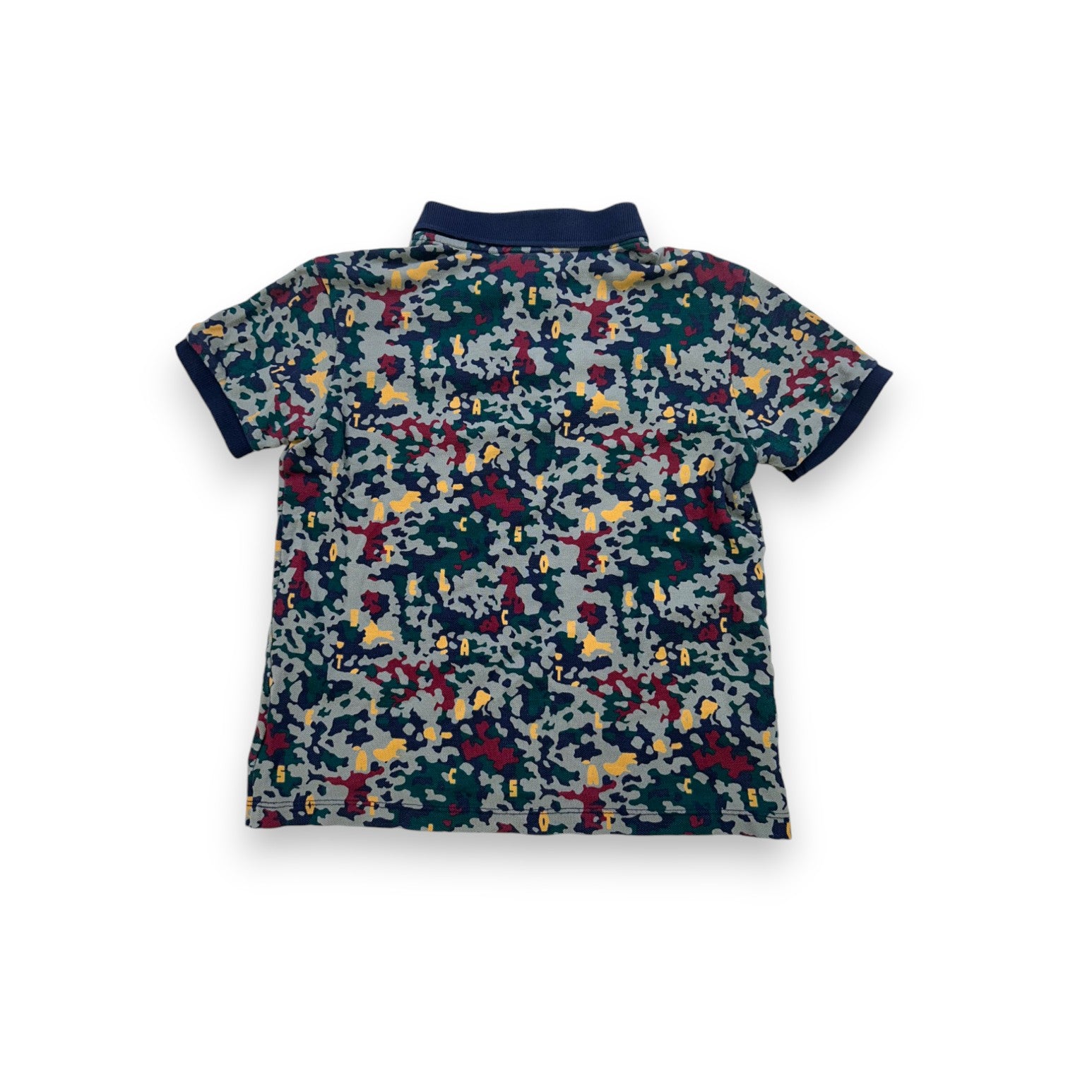 LACOSTE - Polo à manches courtes motif camouflage - 8 ans