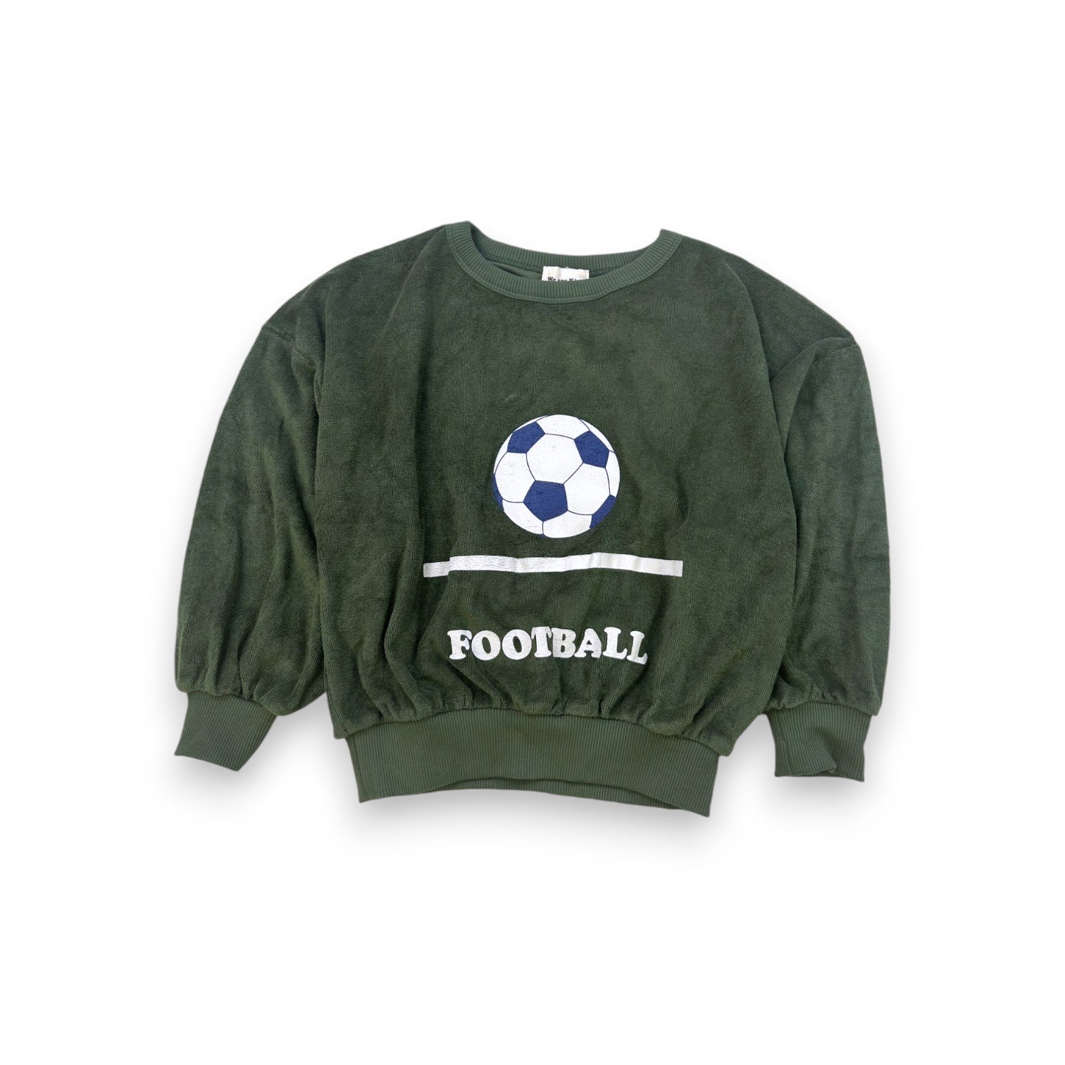 WE ARE KIDS - Pull kaki football éponge - 6/7 ans