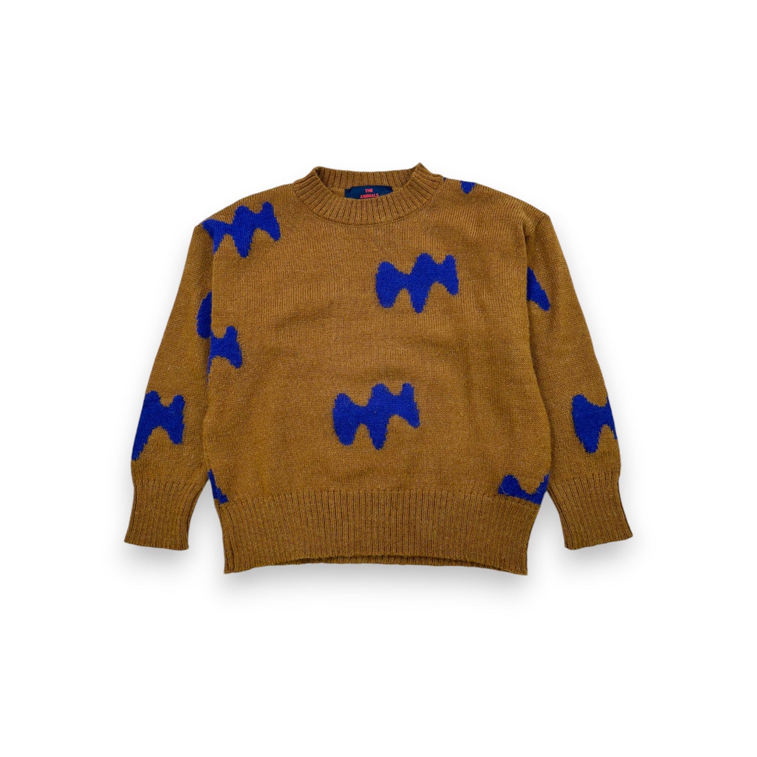 THE ANIMALS OBSERVATORY - Pull à manches longues marron et bleu - 6 ans