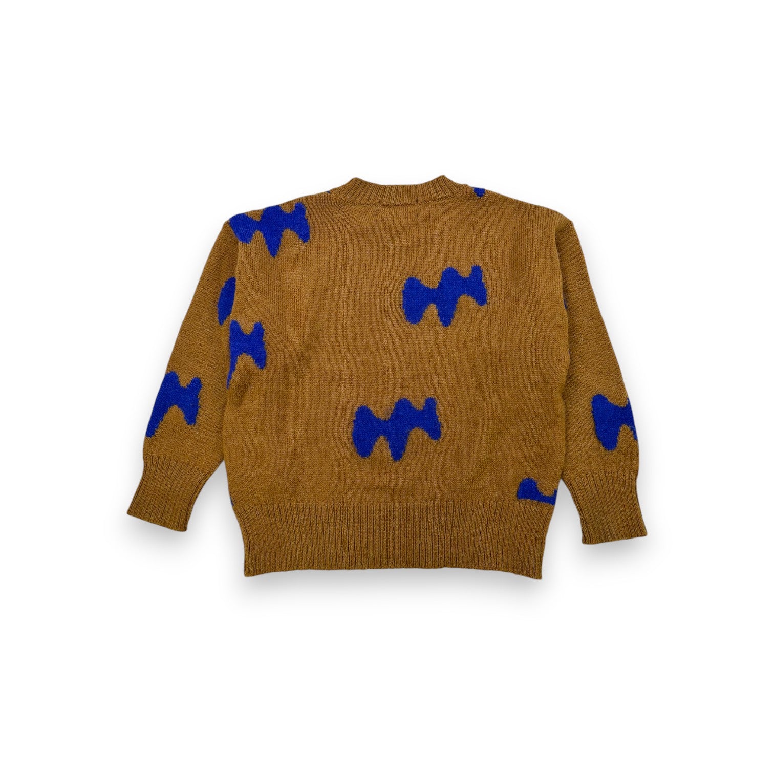 THE ANIMALS OBSERVATORY - Pull à manches longues marron et bleu - 6 ans