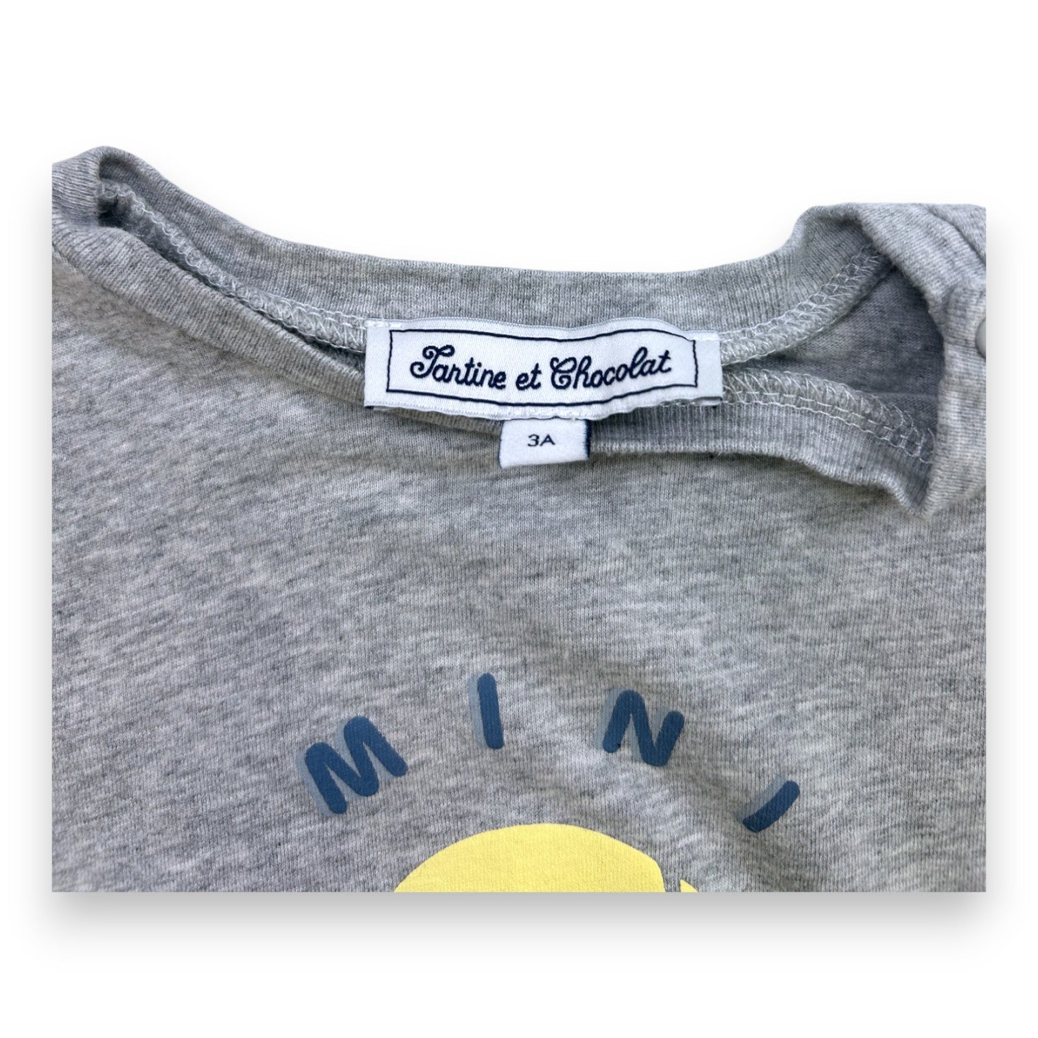 TARTINE ET CHOCOLAT - T-shirt à manches courtes gris - 3 ans