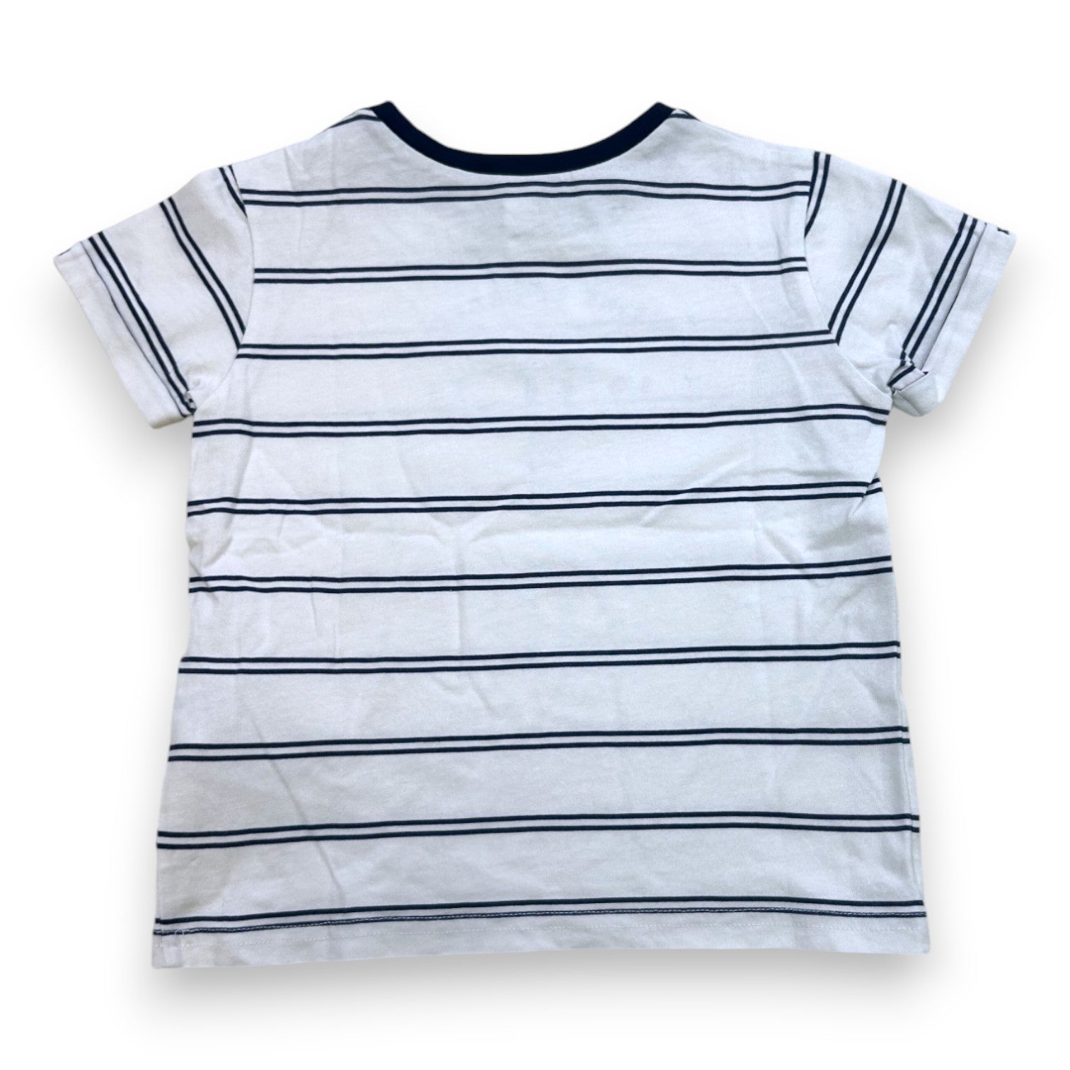 TARTINE ET CHOCOLAT - T-shirt à manches courtes rayé bleu marine - 3 ans