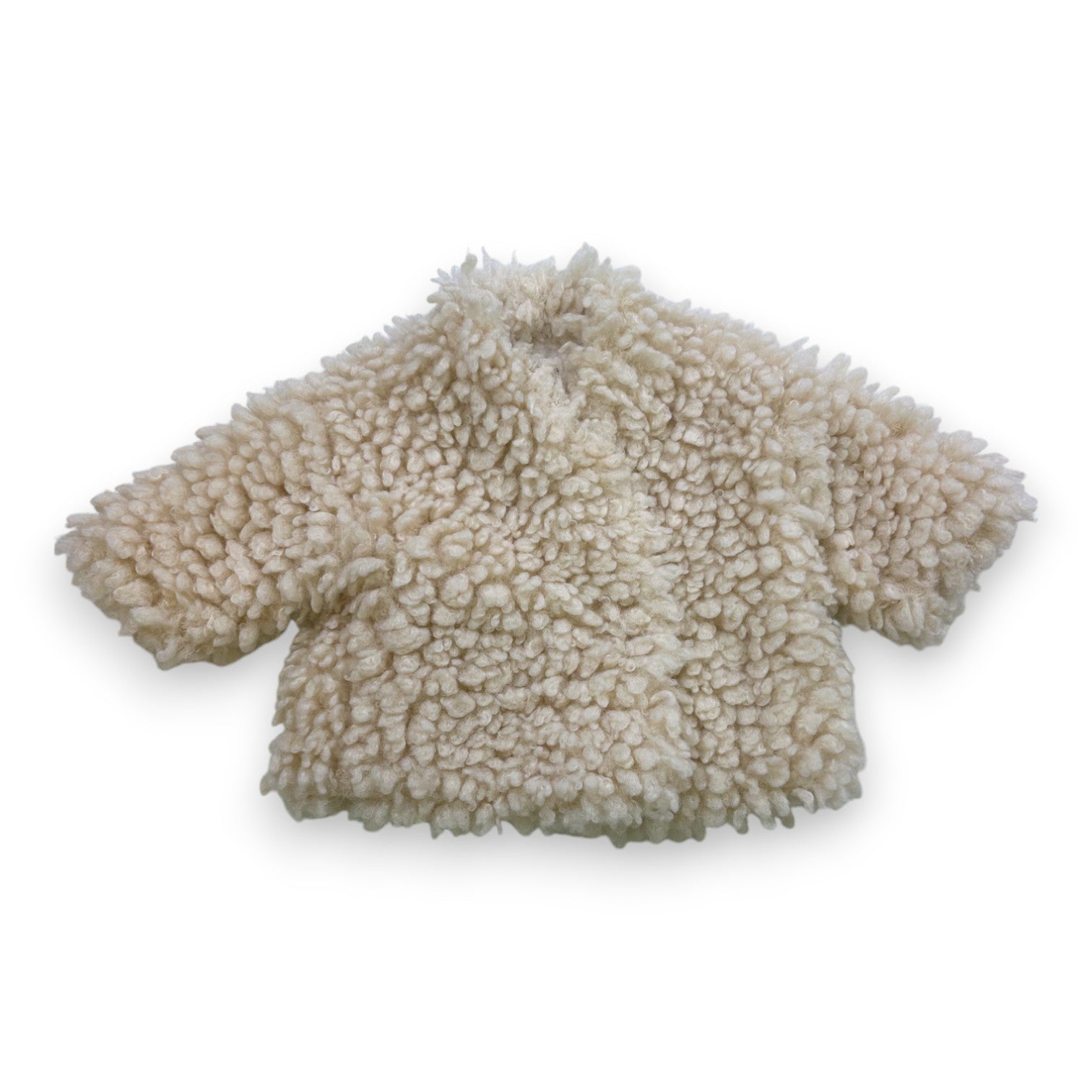 BABE & TESS - Manteau fausse fourrure beige - 6 mois