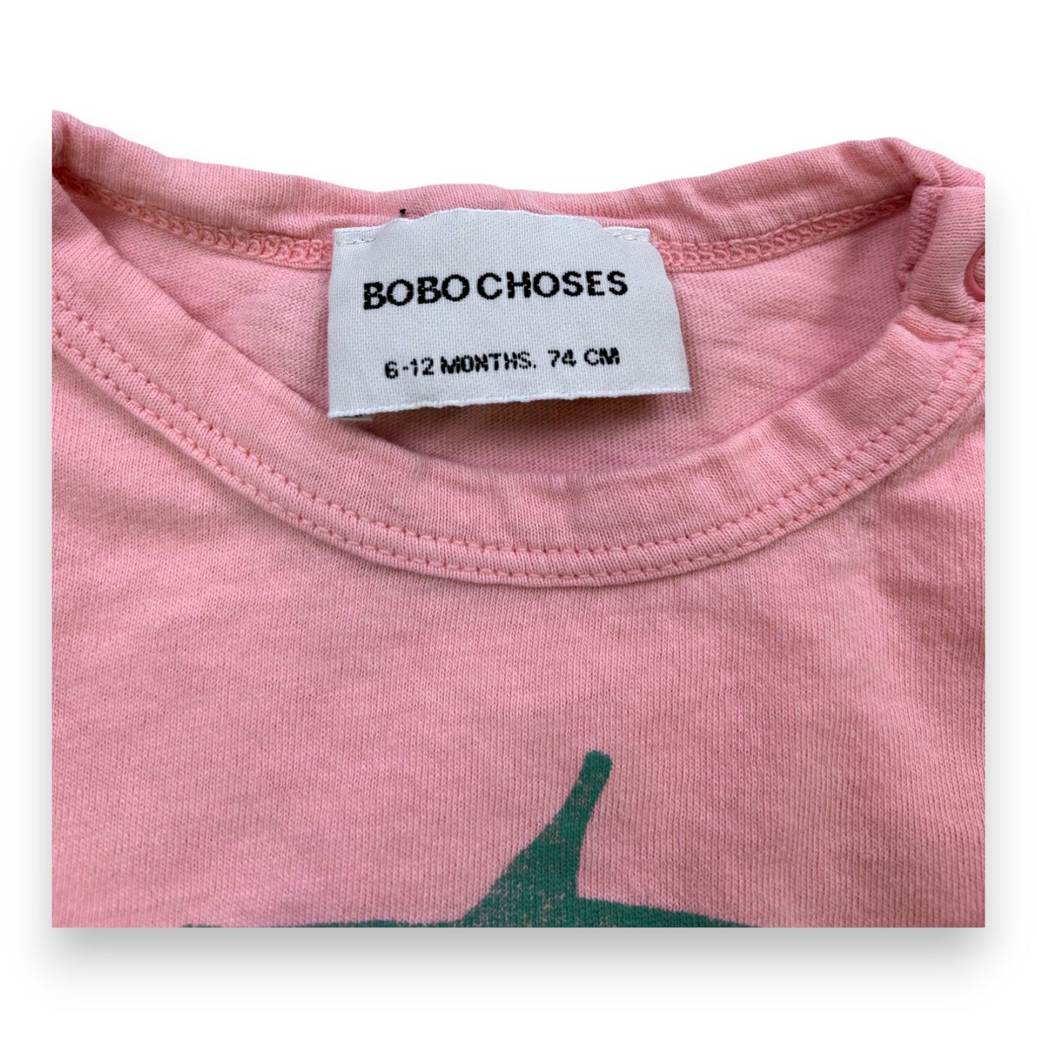 BOBO CHOSES - T-shirt à manches courtes rose fraise - 6/12 mois