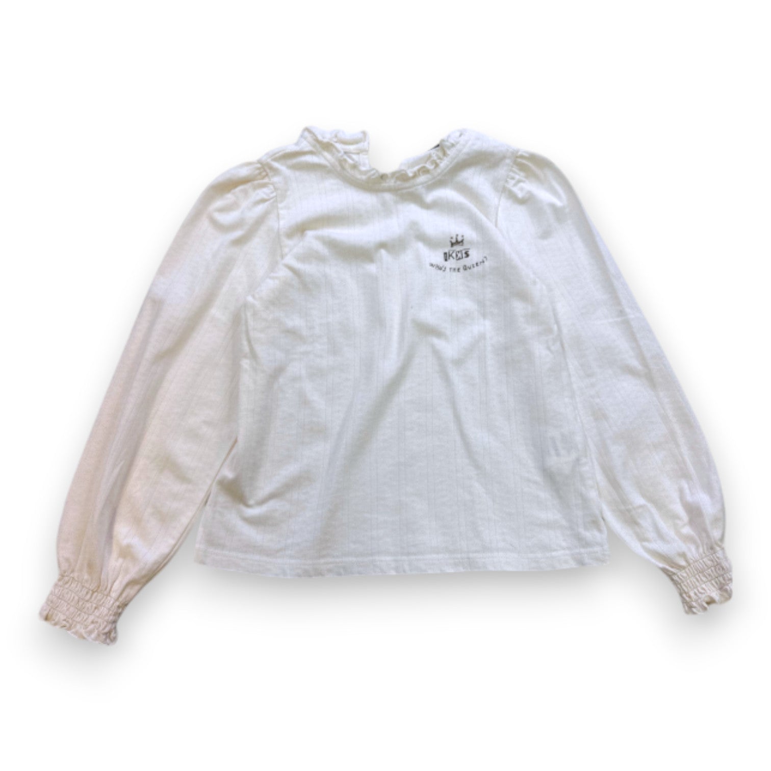 IKKS - BLOUSE BEIGE - 8 ANS