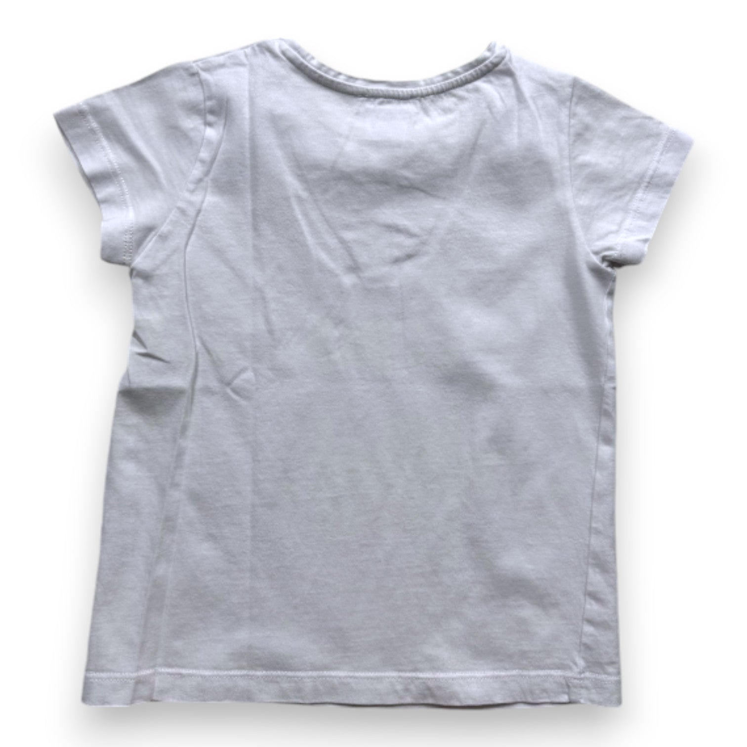 JACADI - T-SHIRT - BLANC, ROSE - 6 ANS