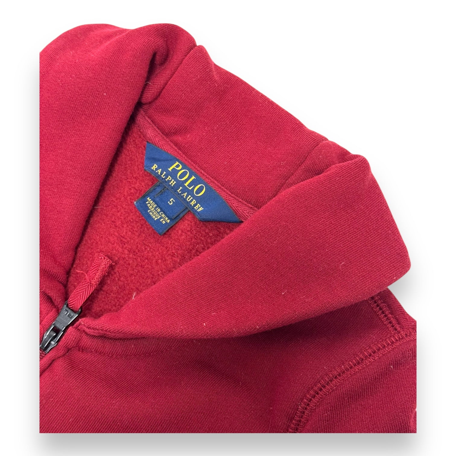 RALPH LAUREN - SWEAT - ROUGE - 5 ANS