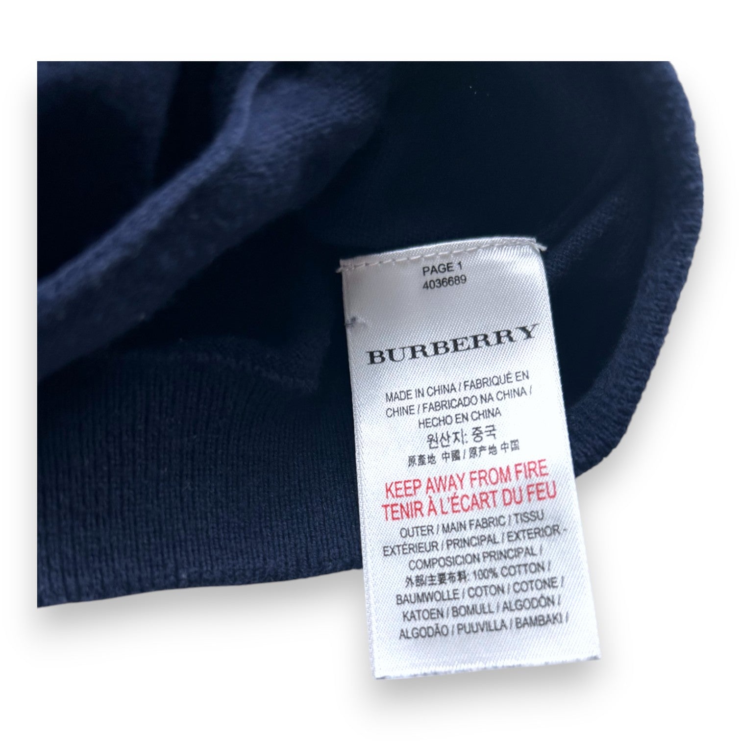 BURBERRY - GILET - BLEU - 3 ANS