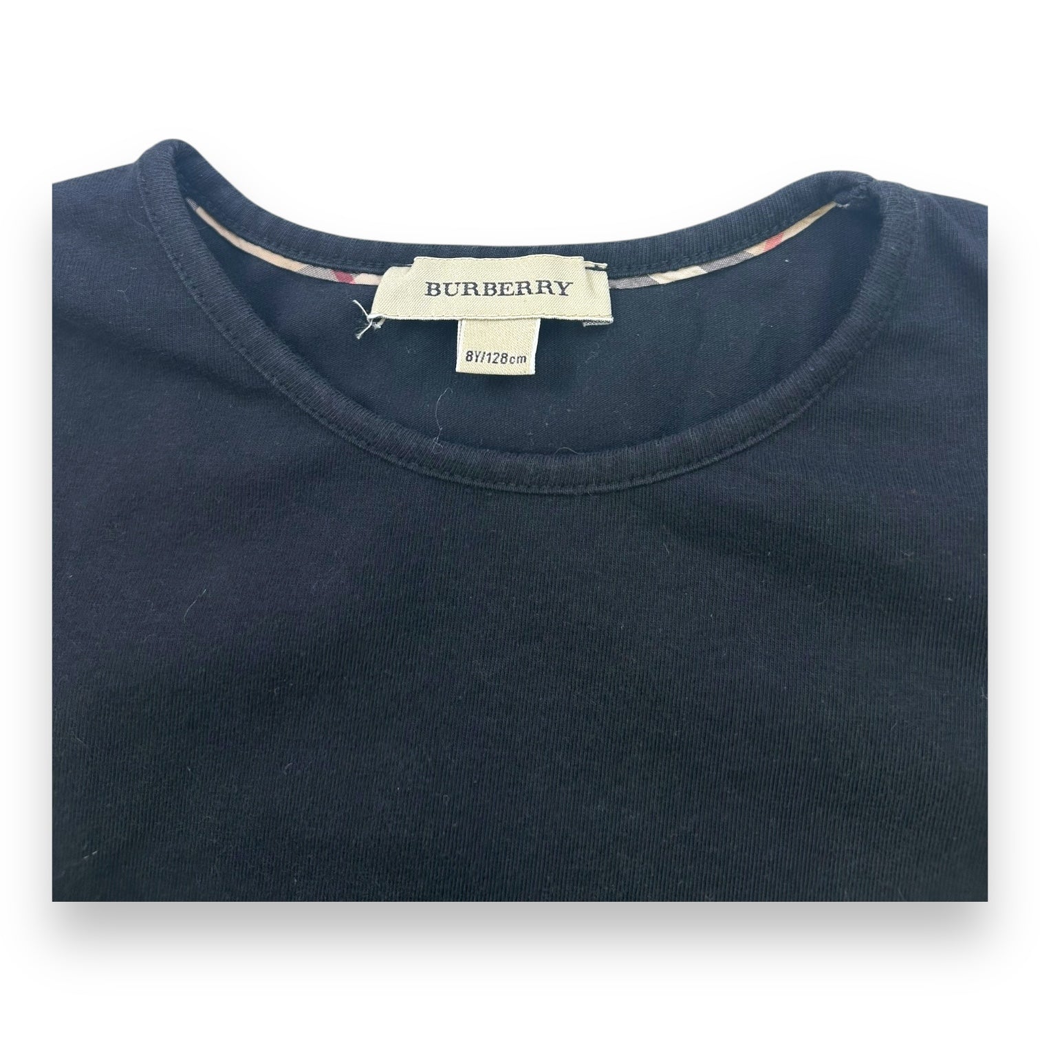 BURBERRY - T-SHIRT - NOIR - 8 ANS