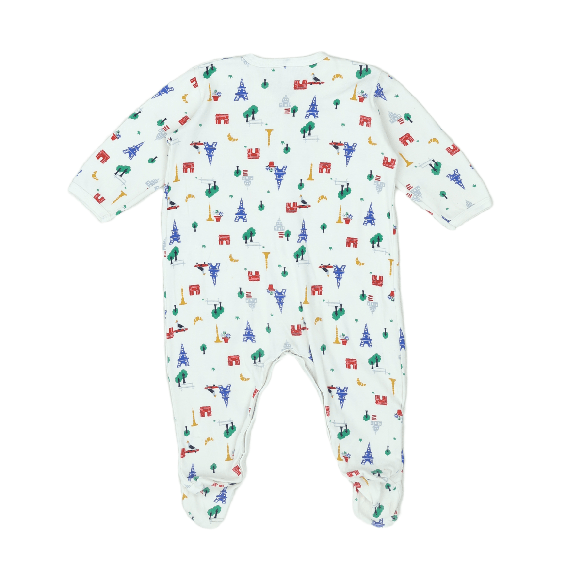 PETIT BATEAU - PYJAMA - BLANC - 12 MOIS