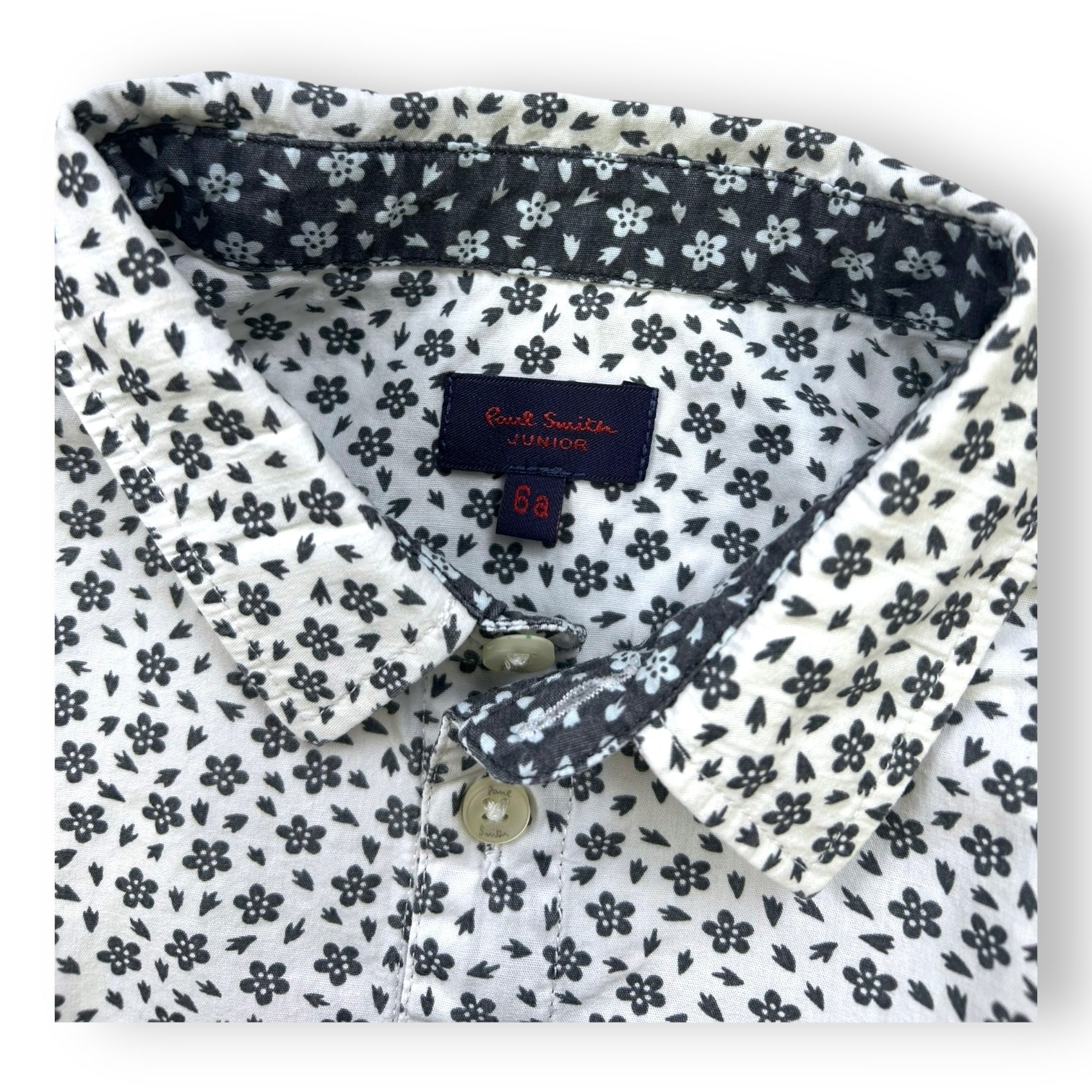 PAUL SMITH - CHEMISE - BLANC, NOIR - 6 ANS