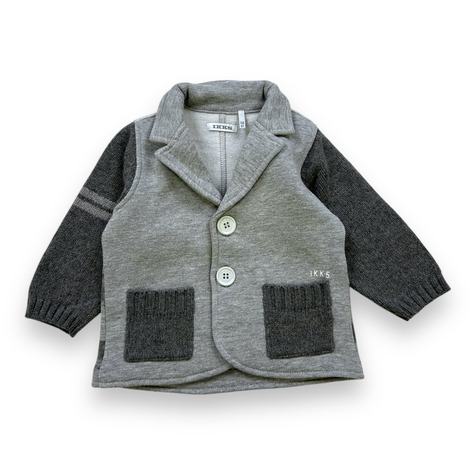 IKKS - GILET - GRIS - 6 MOIS