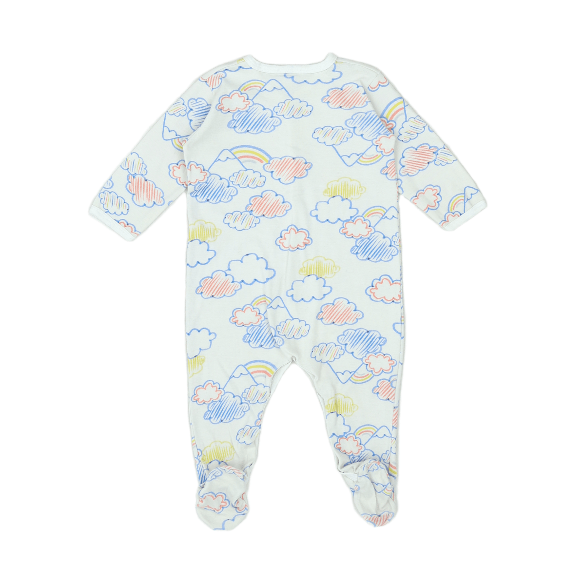 PETIT BATEAU - PYJAMA - BLANC - 12 MOIS