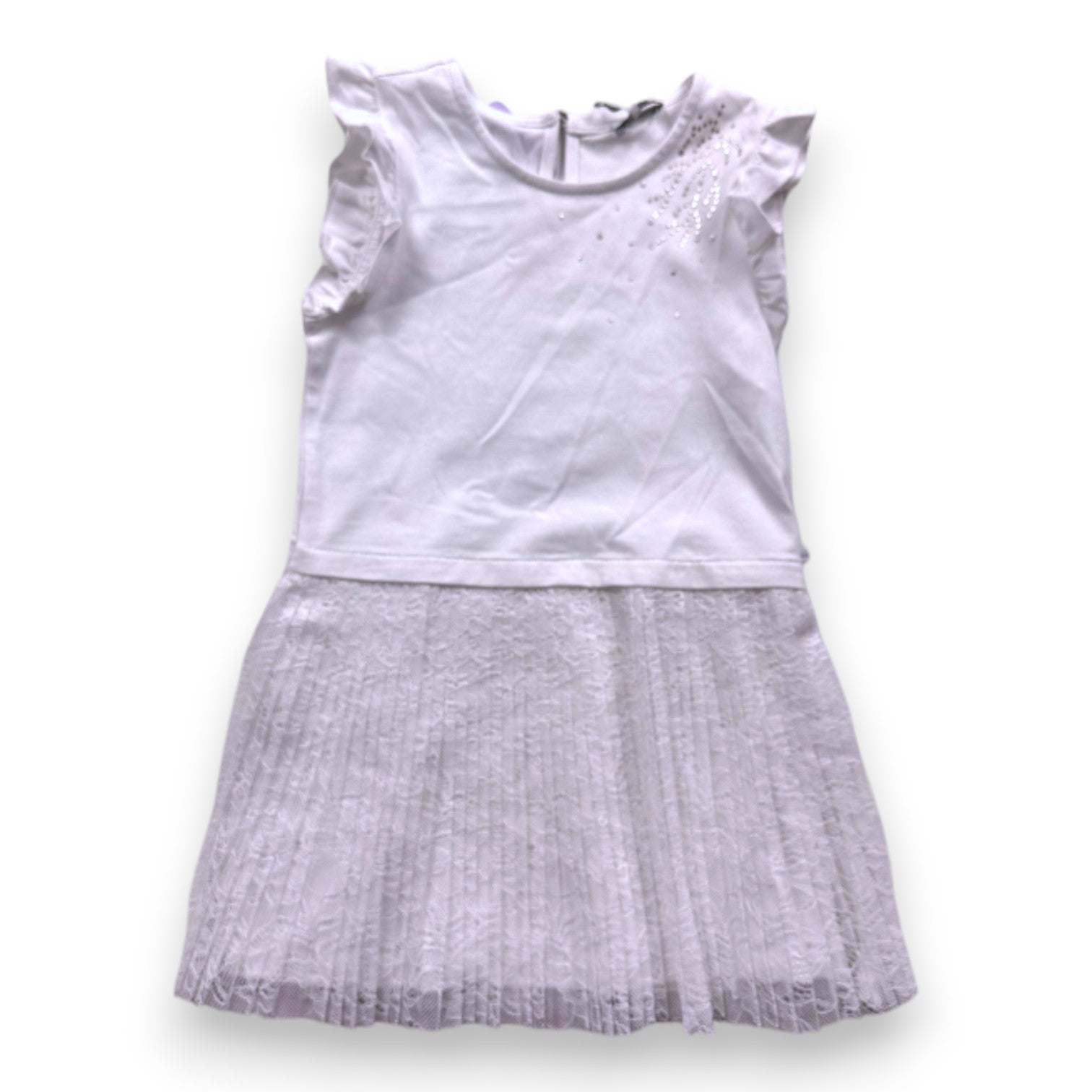 IKKS - Robe blanc avec détails - 3 ans