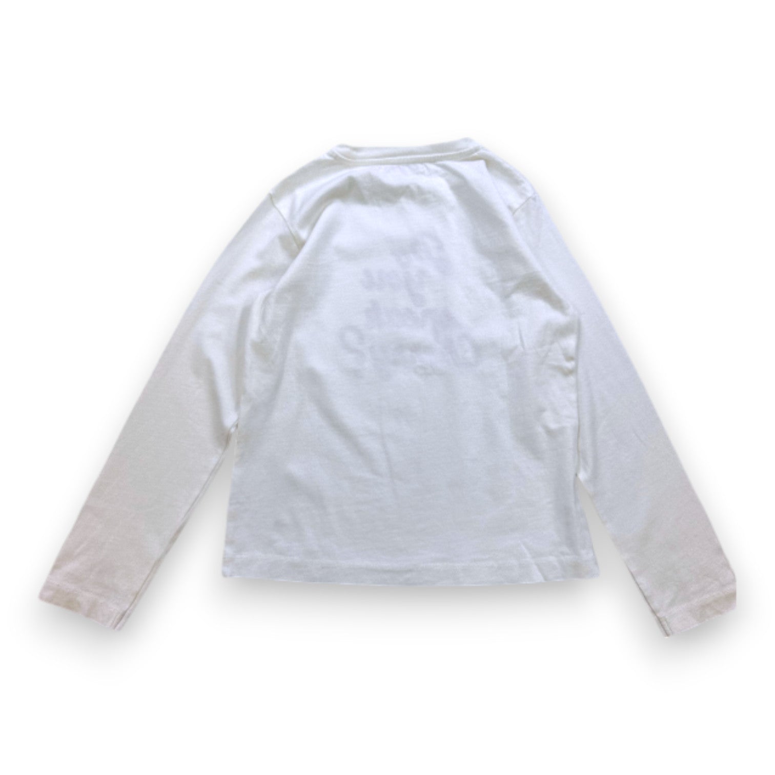 BONPOINT - T-SHIRT BLANC, ROUGE - 8 ANS