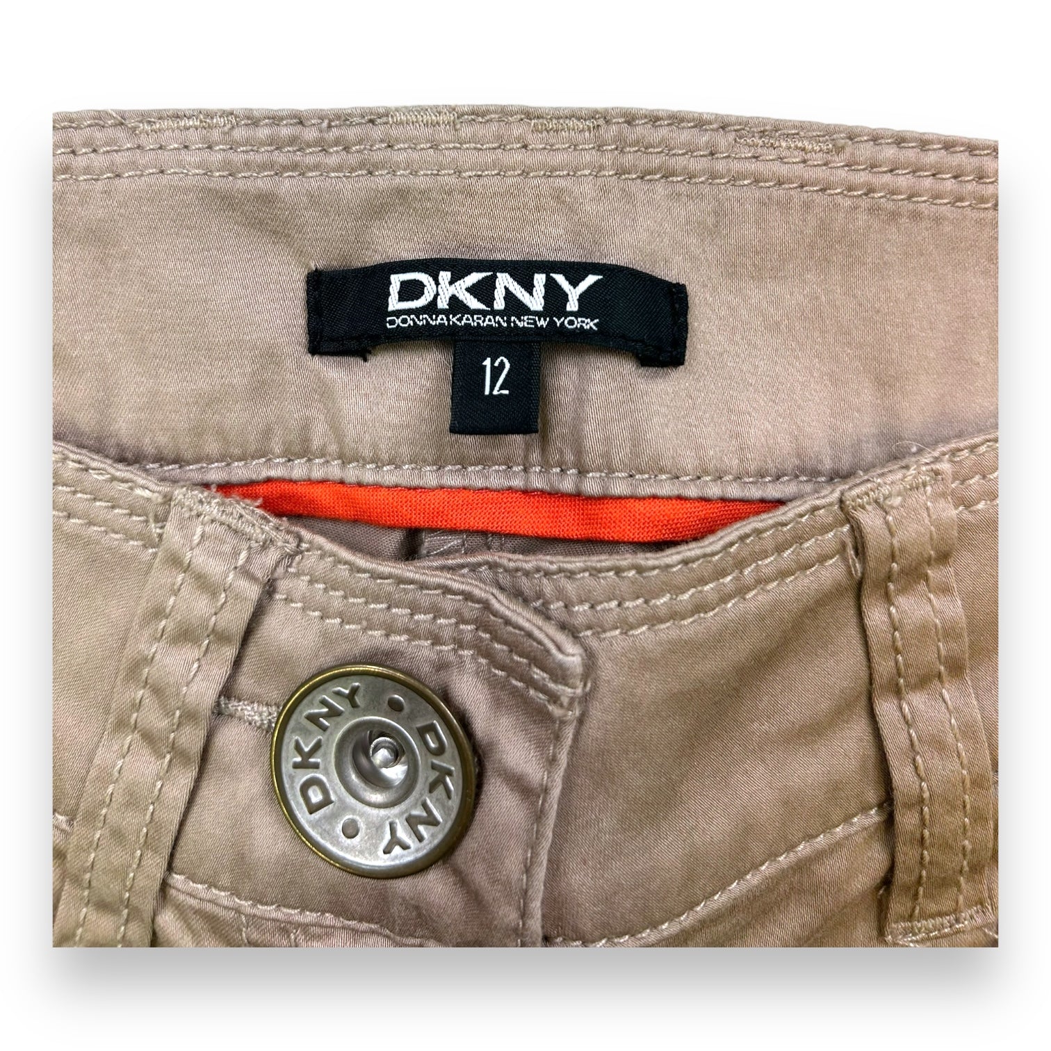 DKNY - PANTACOURT - MARRON - 12 ANS