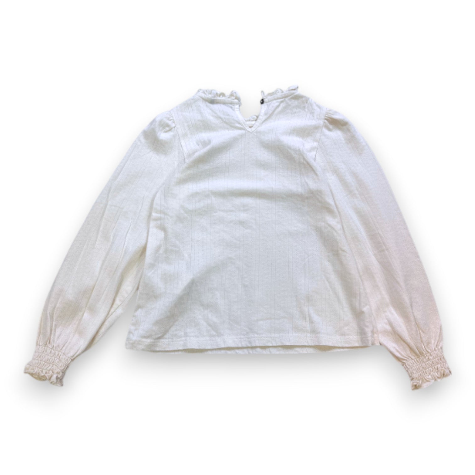 IKKS - BLOUSE BEIGE - 8 ANS