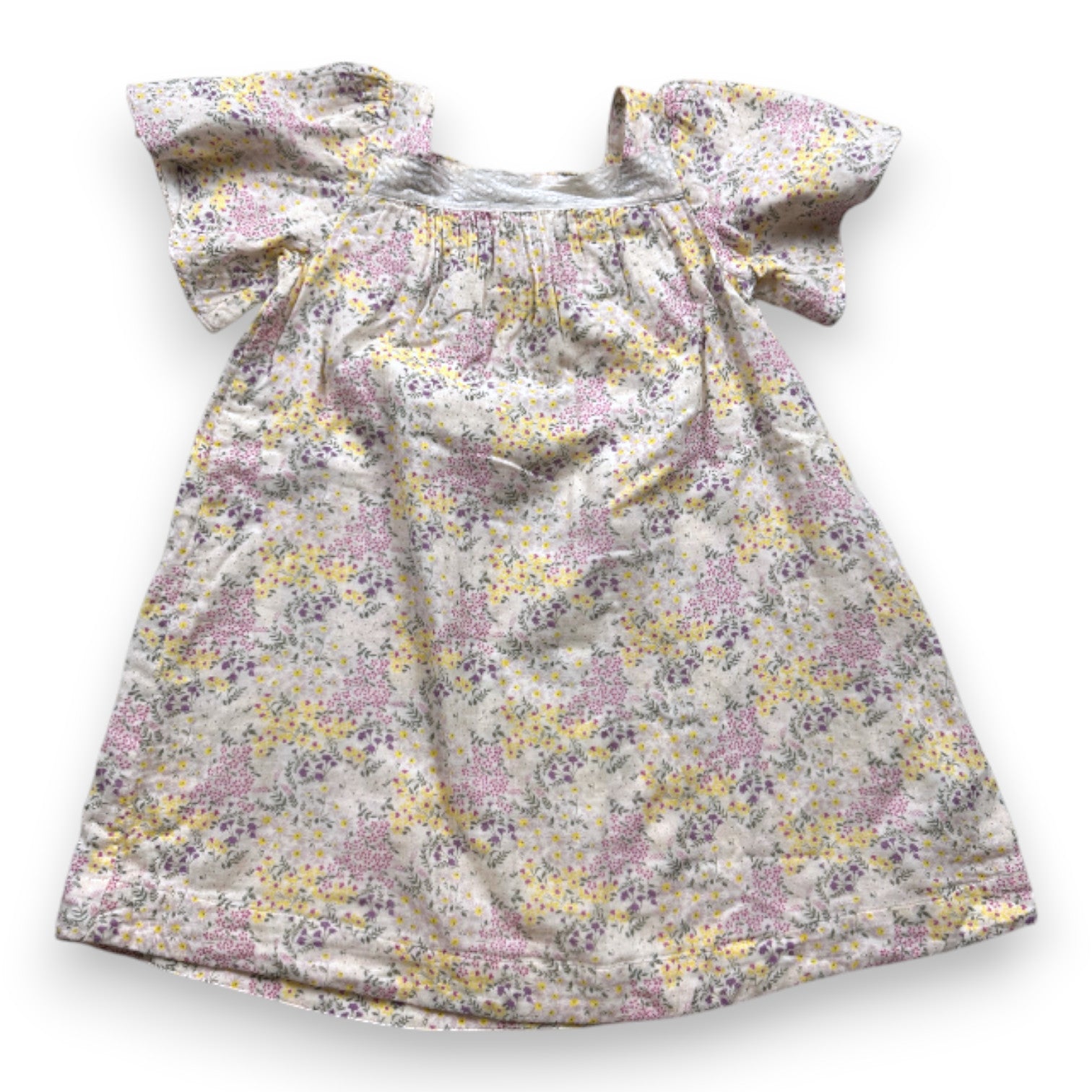 BONTON - ROBE - BLANC, ROSE - 6 ANS