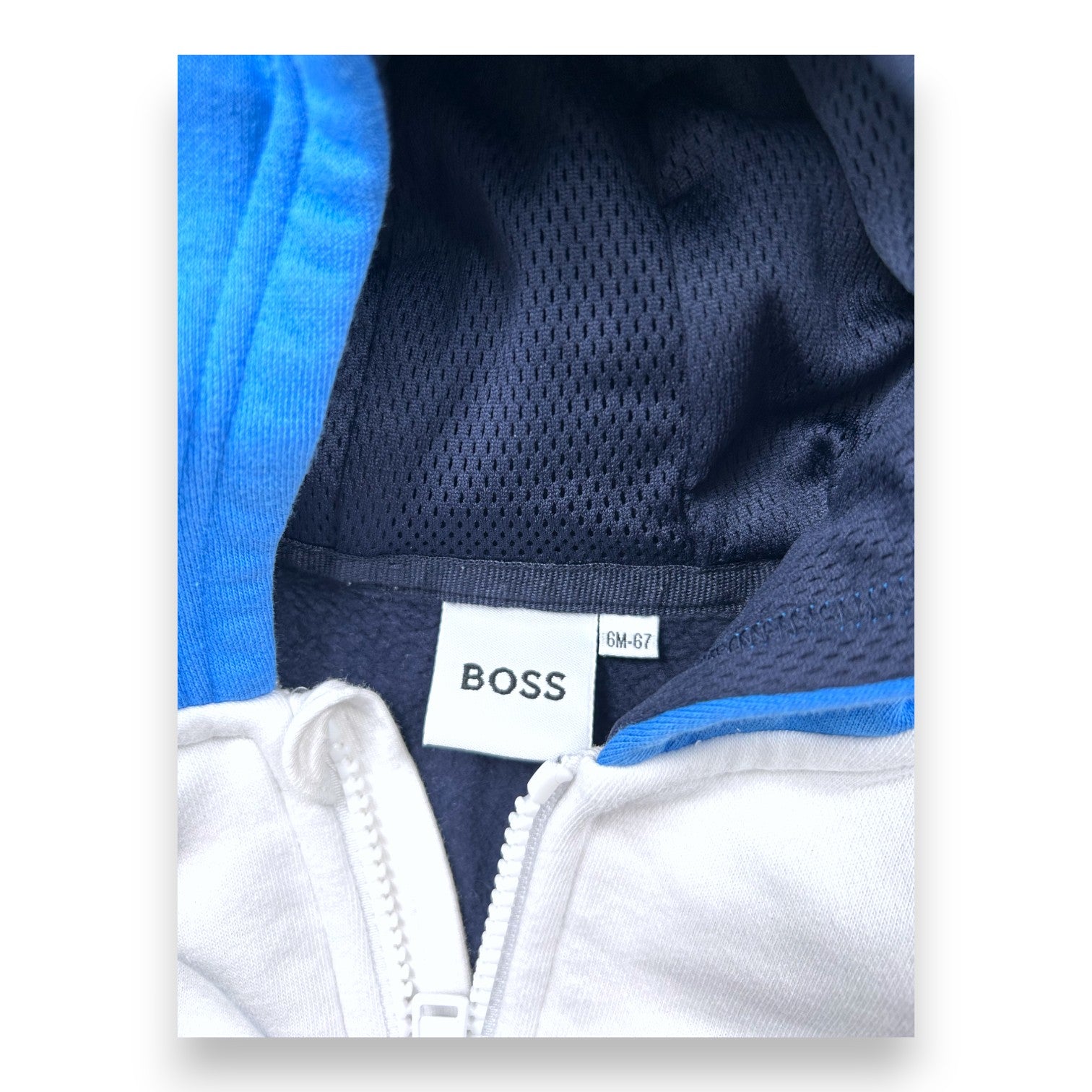 HUGO BOSS - ENSEMBLE - BLEU, BLANC - 6 MOIS