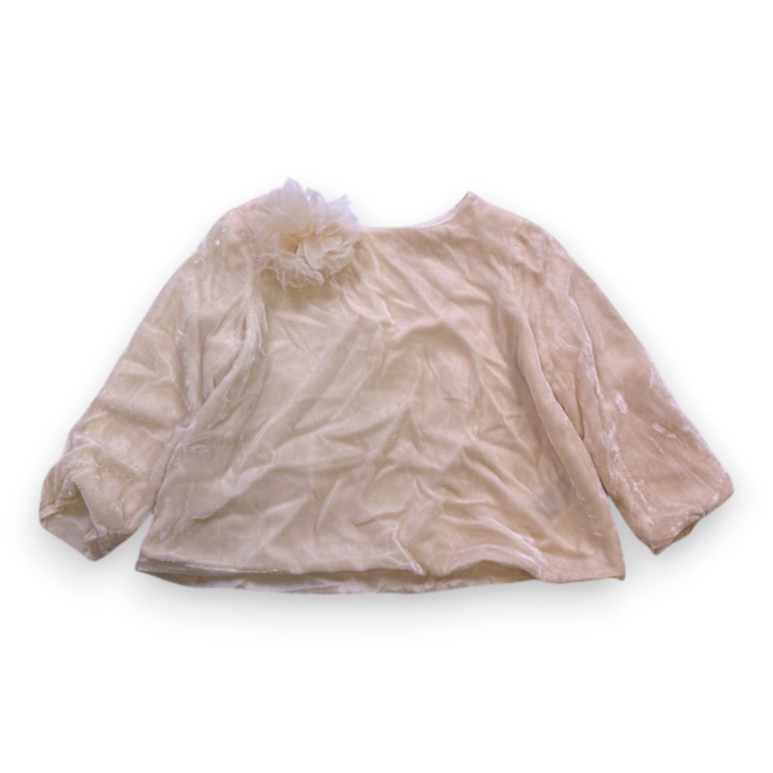 BONPOINT - BLOUSE BEIGE - 8 ANS