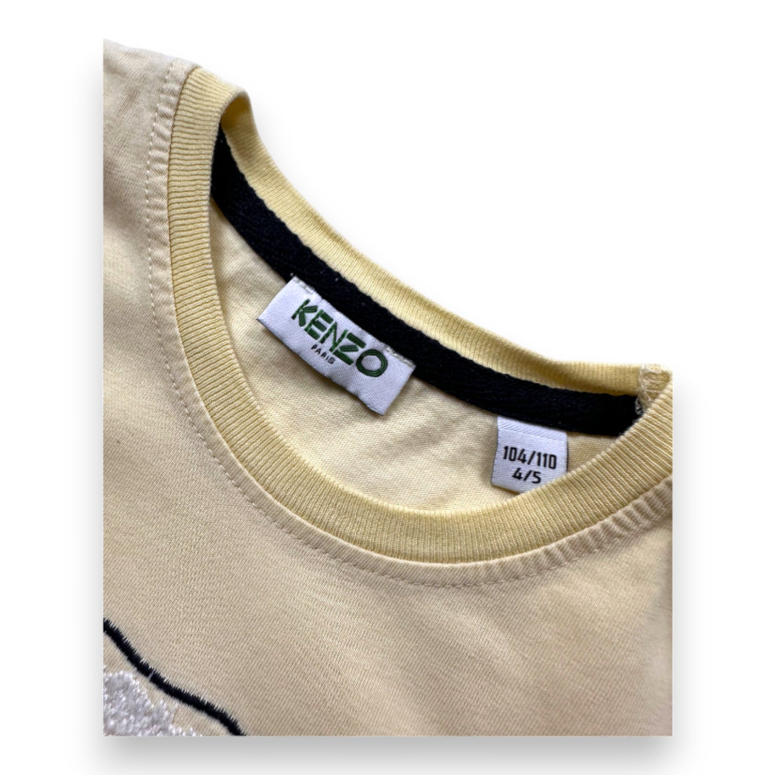 KENZO - T-SHIRT - JAUNE - 4 ANS