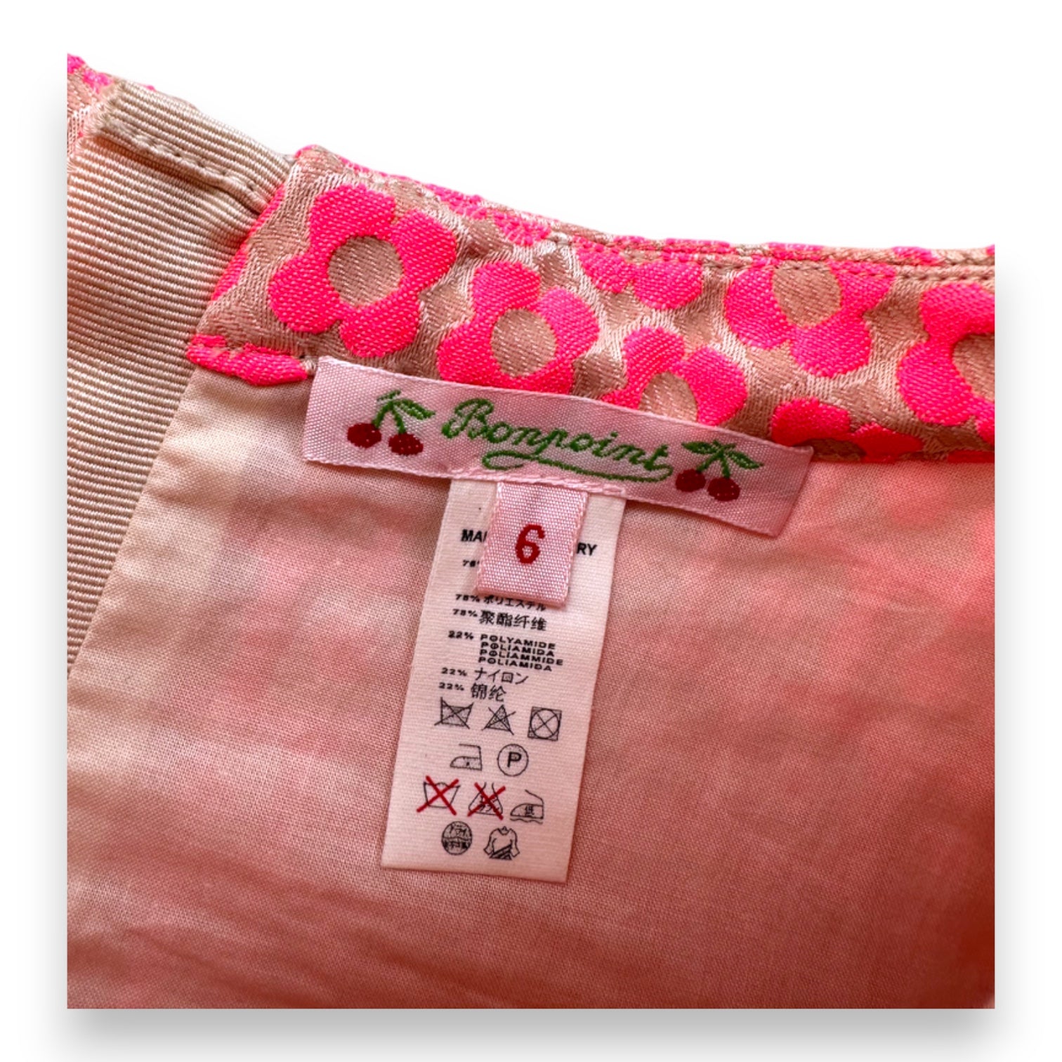 BONPOINT - BLOUSE - ROSE - 6 ANS