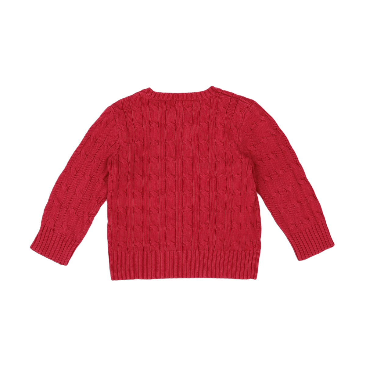 RALPH LAUREN - PULL - ROUGE - 3 ANS