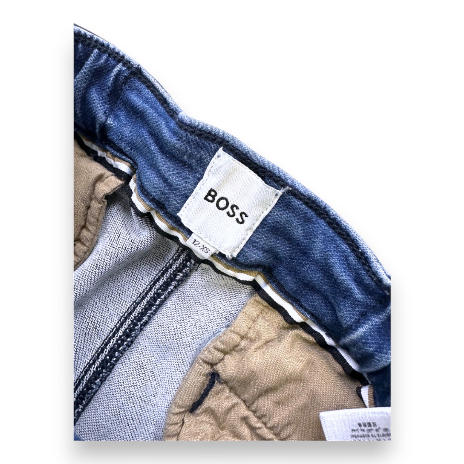 HUGO BOSS - BERMUDA BLEU - 12 ANS