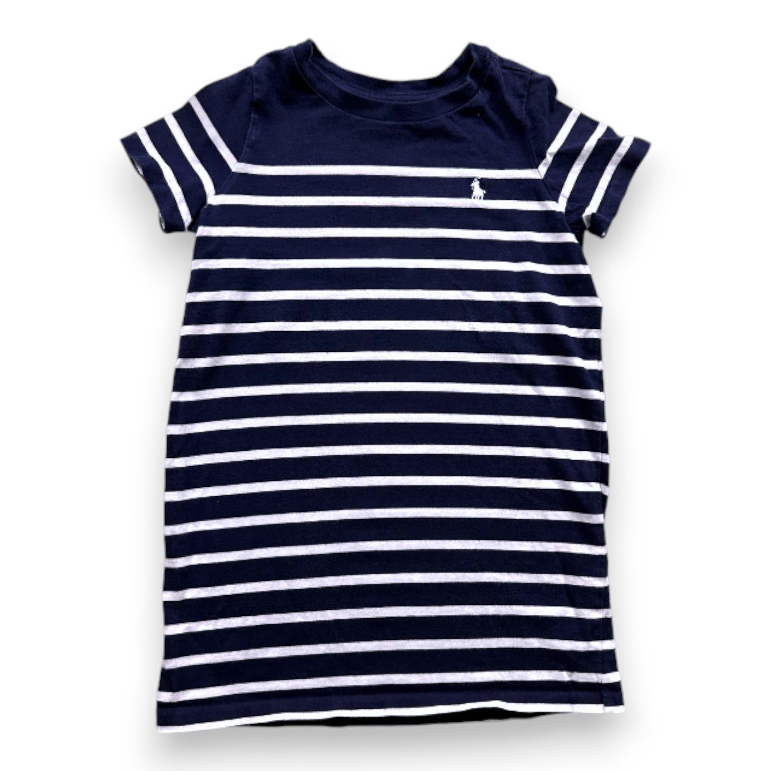 RALPH LAUREN - T-shirt bleu marine à rayues - 2 ans