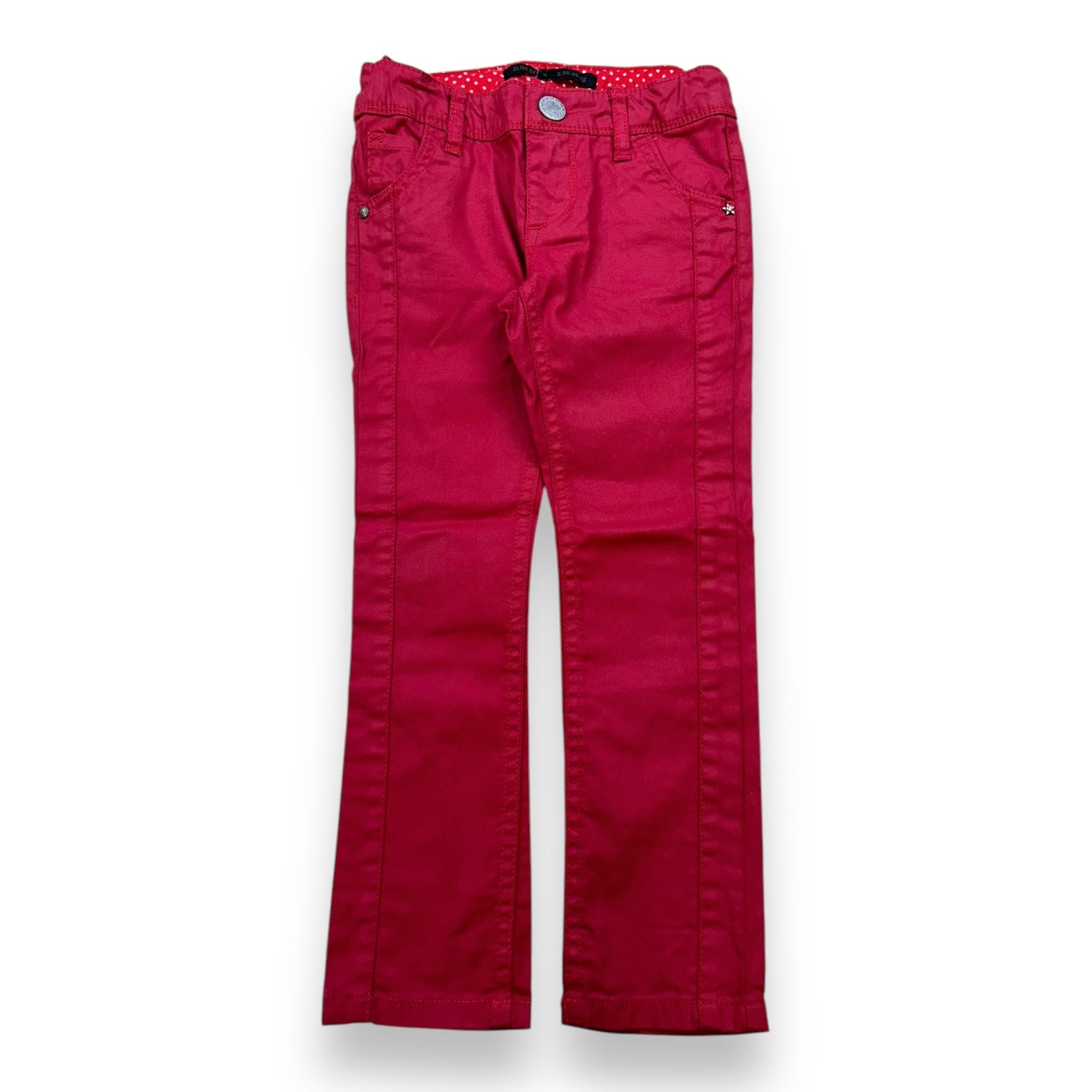 IKKS - PANTALON - ROUGE - 6 ANS