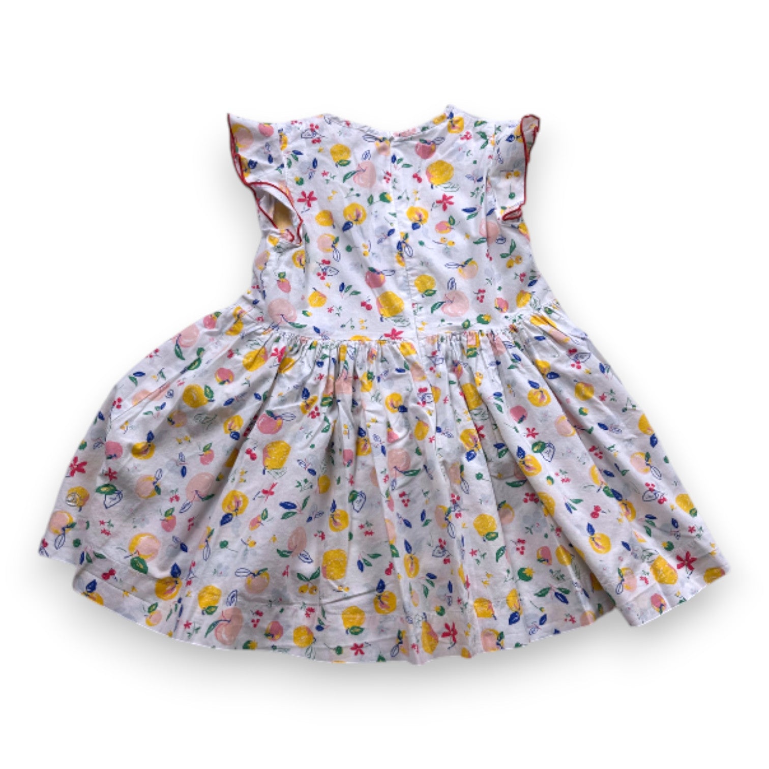 PETIT BATEAU - ROBE - BLANC - 5 ANS