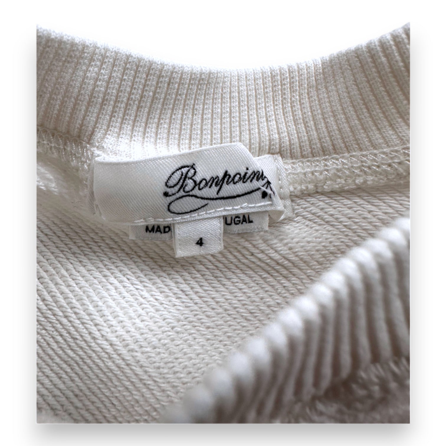 BONPOINT - SWEAT - BLANC - 4 ANS